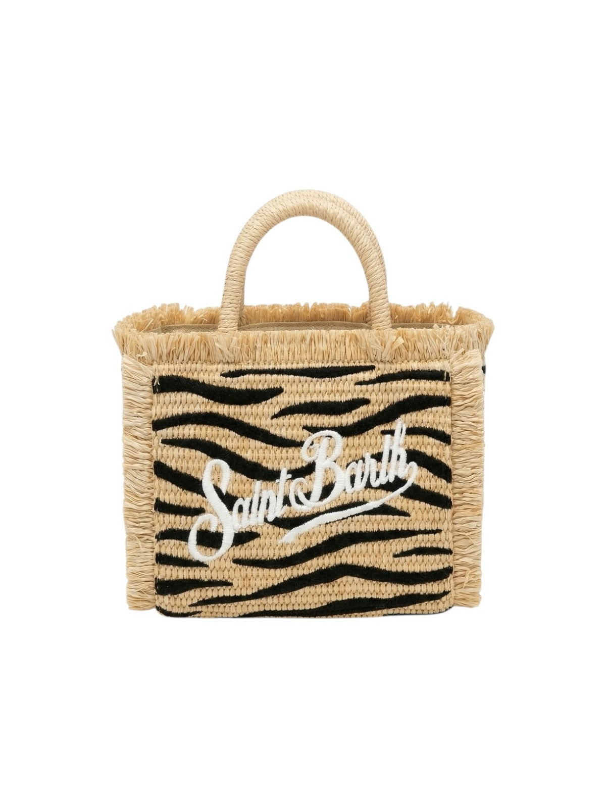 MC2 SAINT BARTH Borsa Donna VANITY MINI STRAW N 02765L ZEBRA 1100 EMB