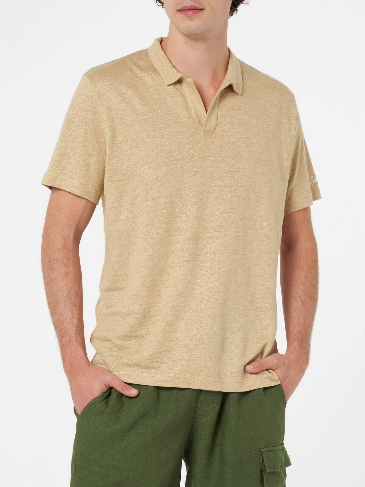 MC2 SAINT BARTH T-Shirt e Polo Uomo FRASER 00023F Beige gioboutiqueweb