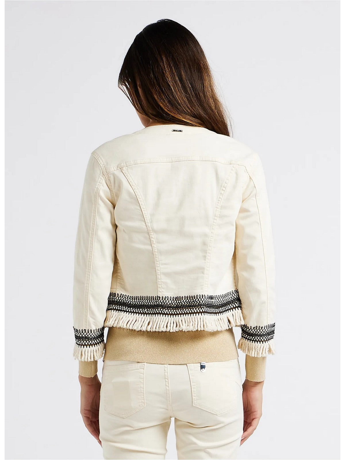 Liu Jo White Jacket Woman MA4297T4033 N9356 Beige