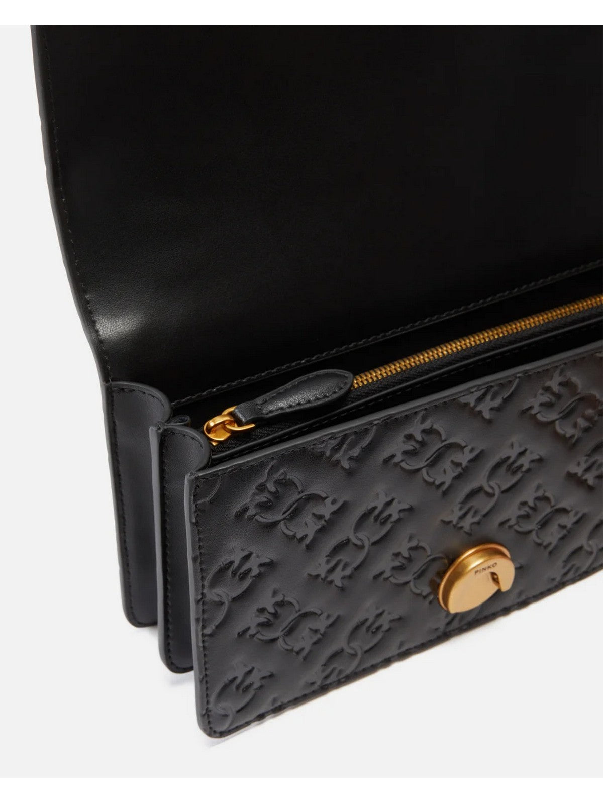PINKO Borsa Donna Love One Mini Dc Vitello Seta 100074-A1YB Z99Q Nero gioboutiqueweb