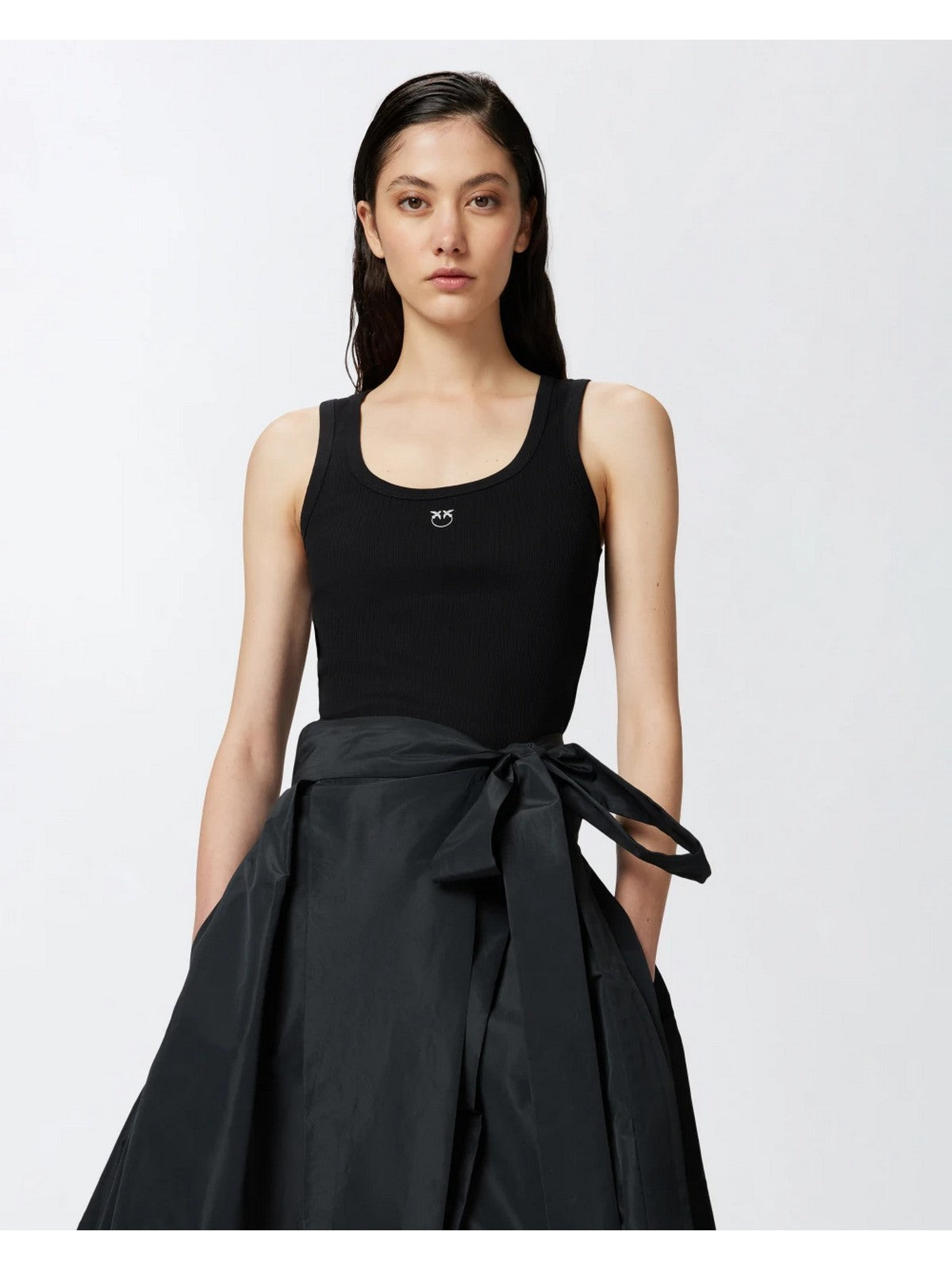 PINKO Canotta Donna CALCOLATORE CANOTTIERA COSTINA 100807-A2C1 Z99 Nero gioboutiqueweb