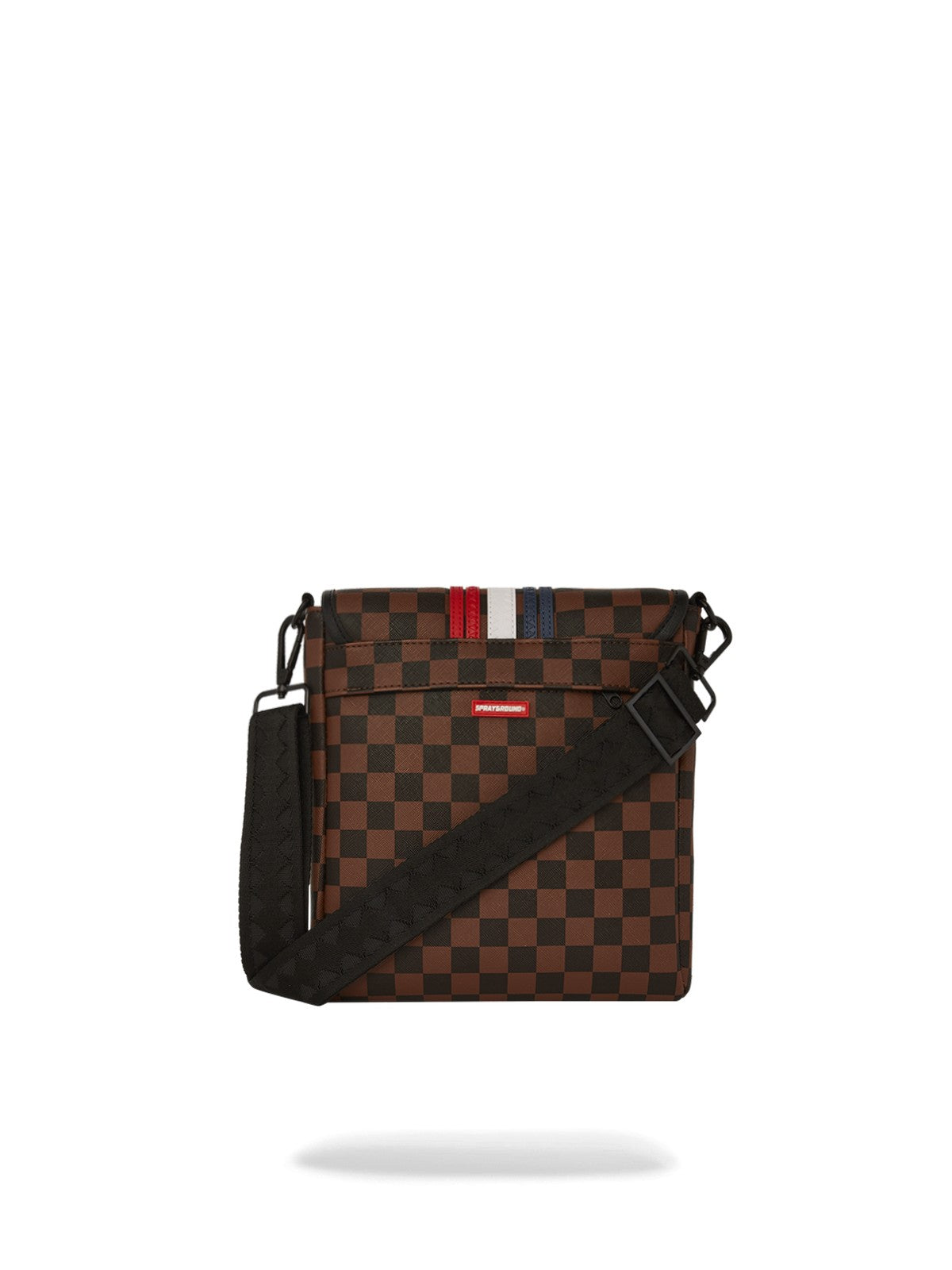 SPRAYGROUND Tracolla Uomo MACHINE FRANCAISE MESSENGER SLING 910B7489NSZ Marrone gioboutiqueweb