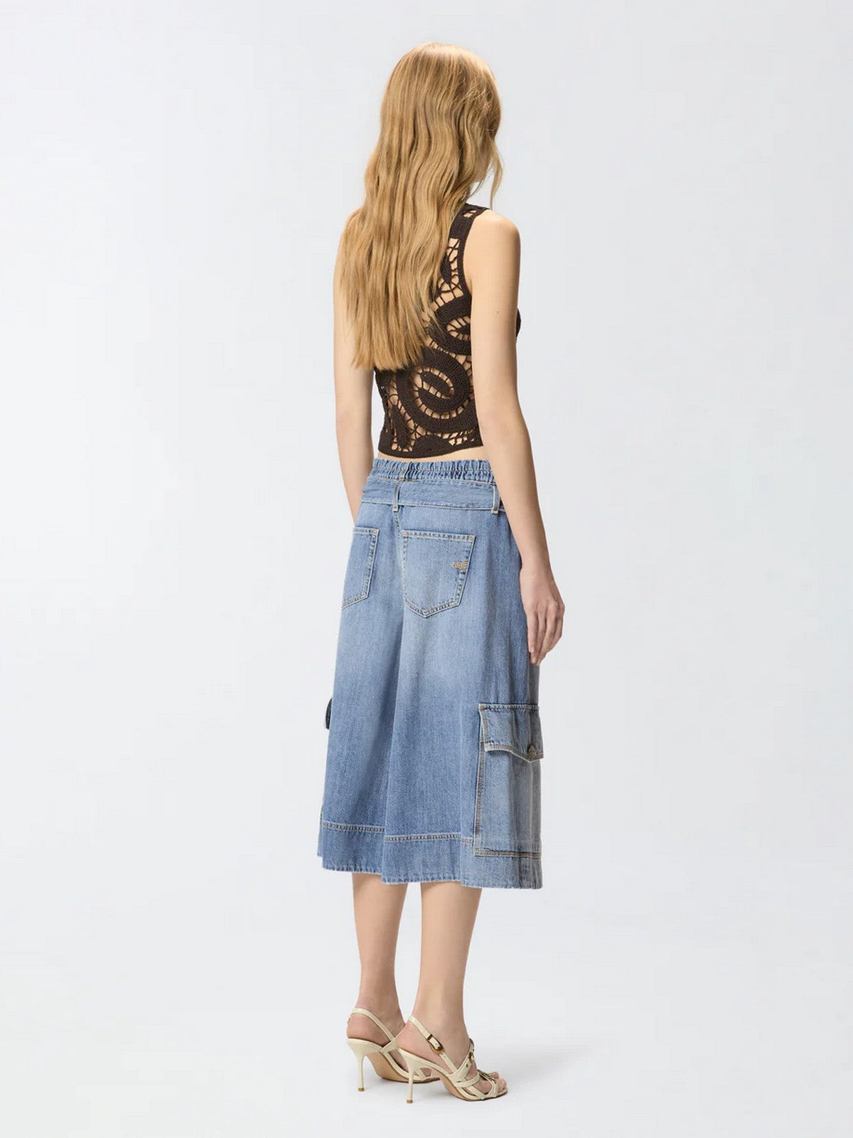 PINKO Pantalone Donna BLONDE BERMUDA 106269-A323 PJO LAVAGGIO MEDIO CHIARO gioboutiqueweb