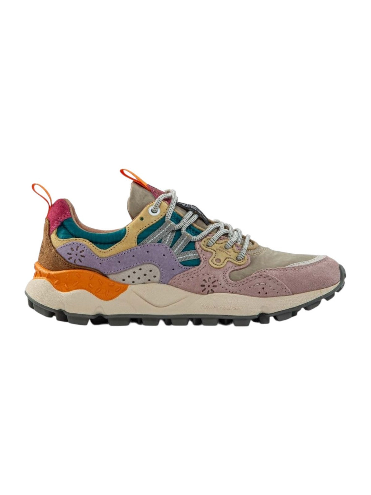 FLOWER MOUNTAIN Sneaker Donna YAMANO 3 WOMAN 2017817-01-3M51 LIGHT PINK-LILAC-PETROL