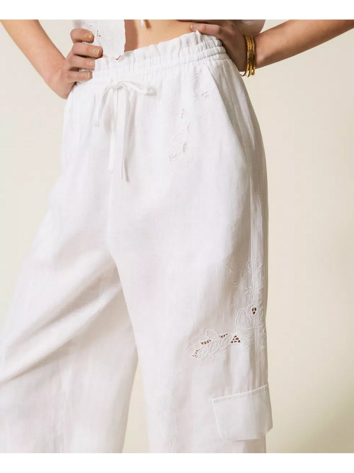 TWINSET Pantalone Donna 261TT2121 00001 BIANCO OTTICO