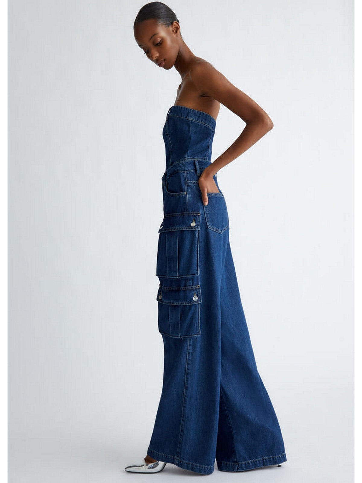 LIU JO BLUE DENIM Tuta Donna UF4163DS059 78774 Blu gioboutiqueweb