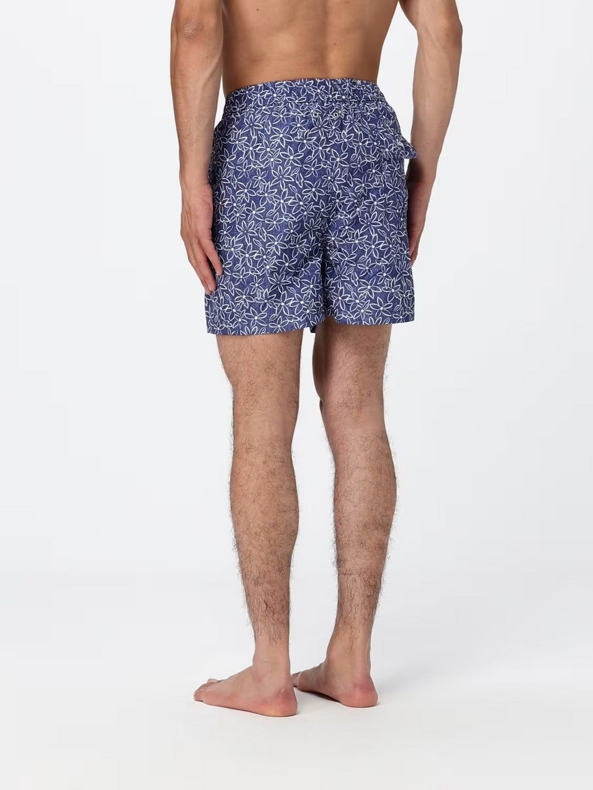 KITON Costume da bagno Uomo UCOM010K0743H84002 BLU/BIANCO gioboutiqueweb