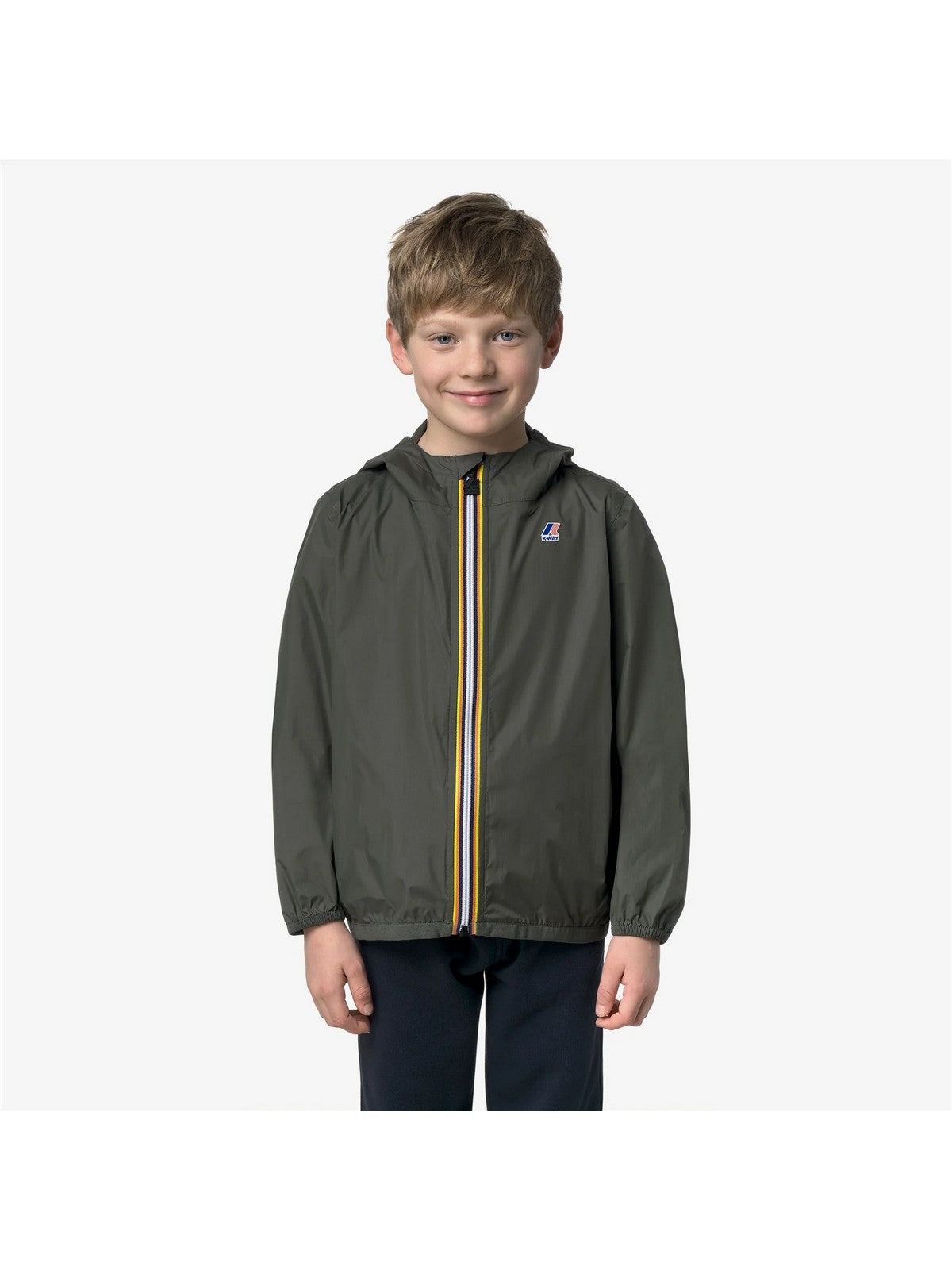 K-WAY KIDS Giubbino Bambini e ragazzi P. LE VRAI 4.0 CLAUDE K61336W WMR GREEN BLACKISH