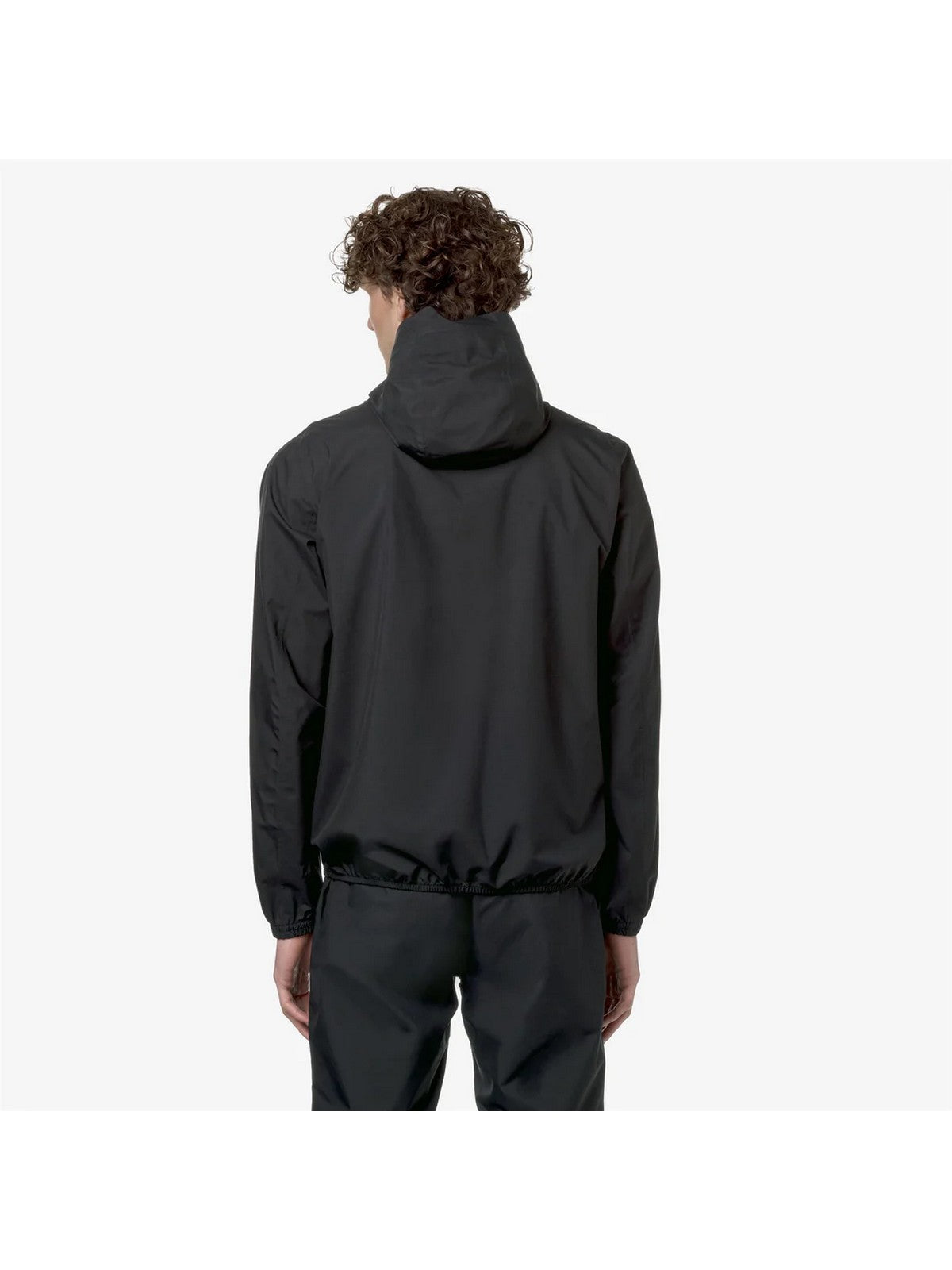 K-WAY Giubbino Uomo Jack Eco Stretch Dot K5127QW USY BLACK PURE gioboutiqueweb