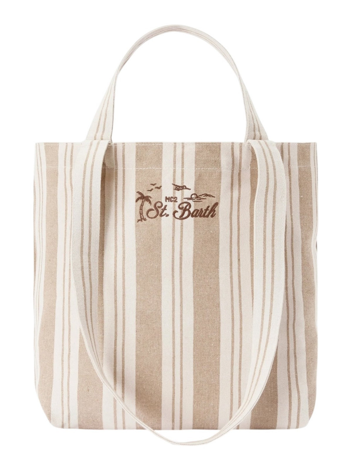 MC2 SAINT BARTH Borsa Donna ESSENTIAL BEACH COTTON 01102L BIG STRIPES V 1118 EMB gioboutiqueweb
