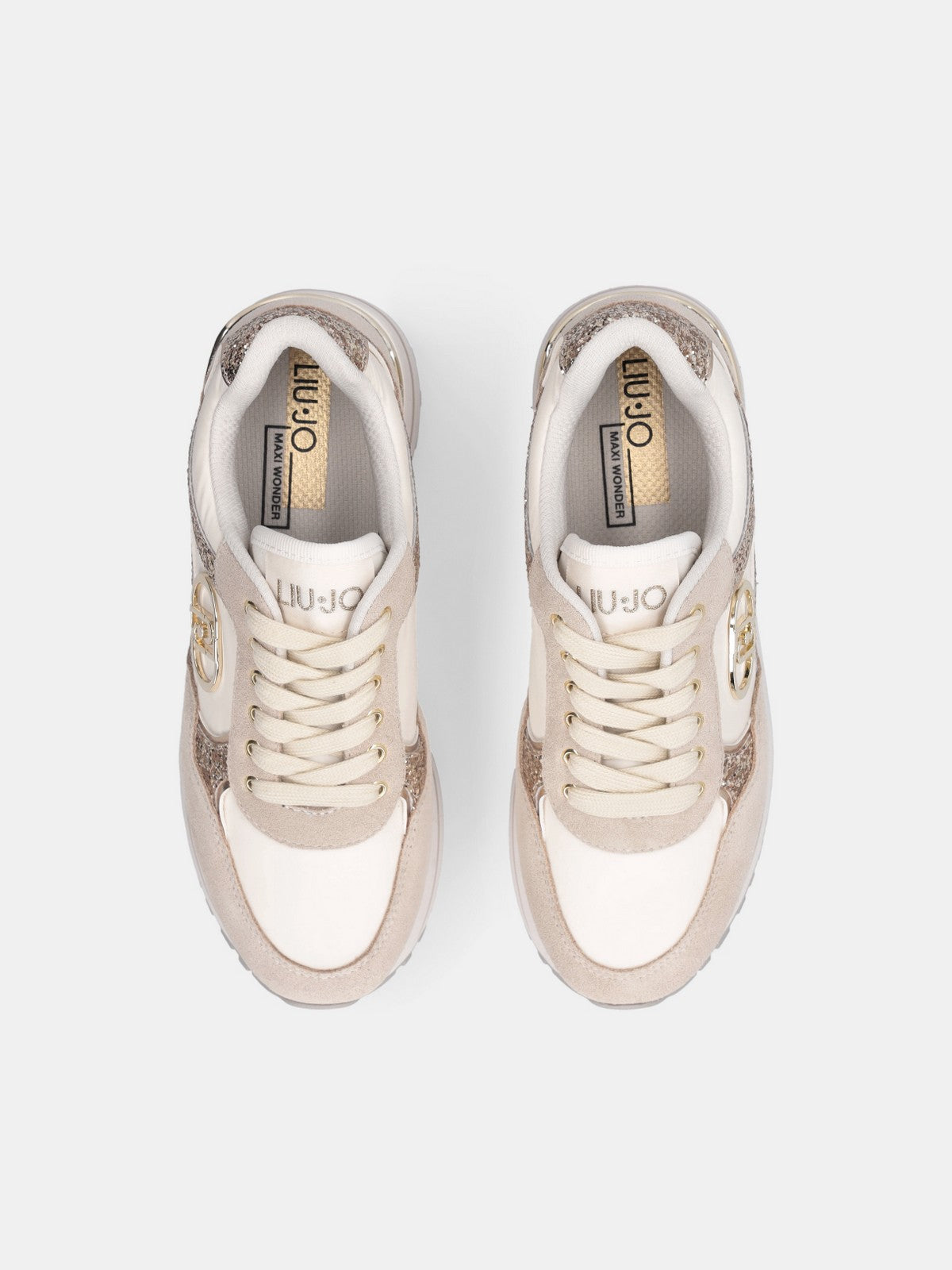 LIU JO Sneaker Donna LIU JO MAXI WONDER PLUS 01 BF5011PX078 S3834 ROPE/MILK gioboutiqueweb