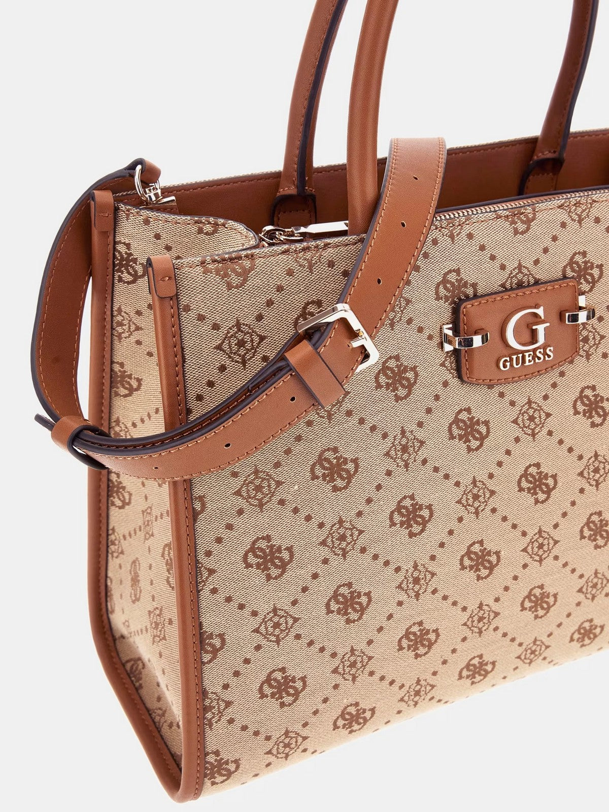 GUESS Borsa Donna NEDA 2 COMP TOTE HWJP96 54220 LTL LATTE LOGO gioboutiqueweb
