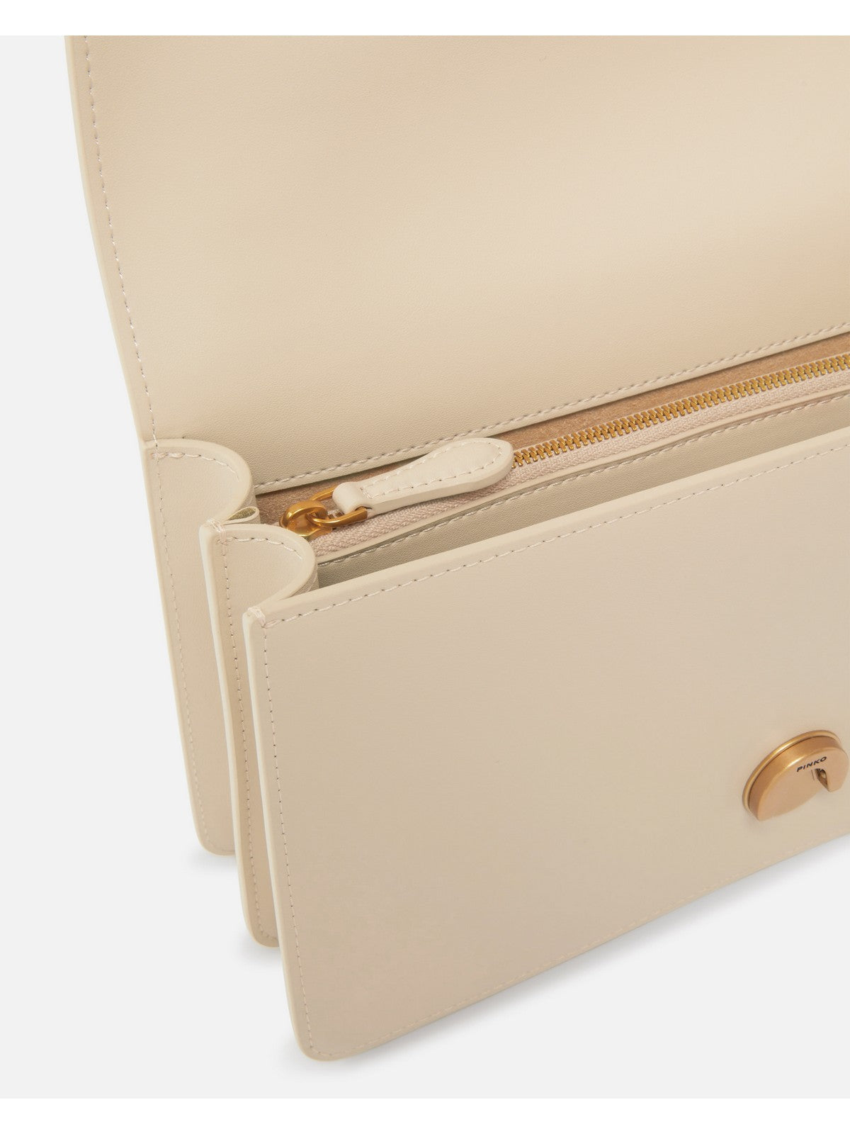 PINKO Borsa Donna Love One Classic Dc Vitello Se 100941-A0F1 C50Q BEIGE-GRIGIO FUMO-ANTIQUE GOLD gioboutiqueweb