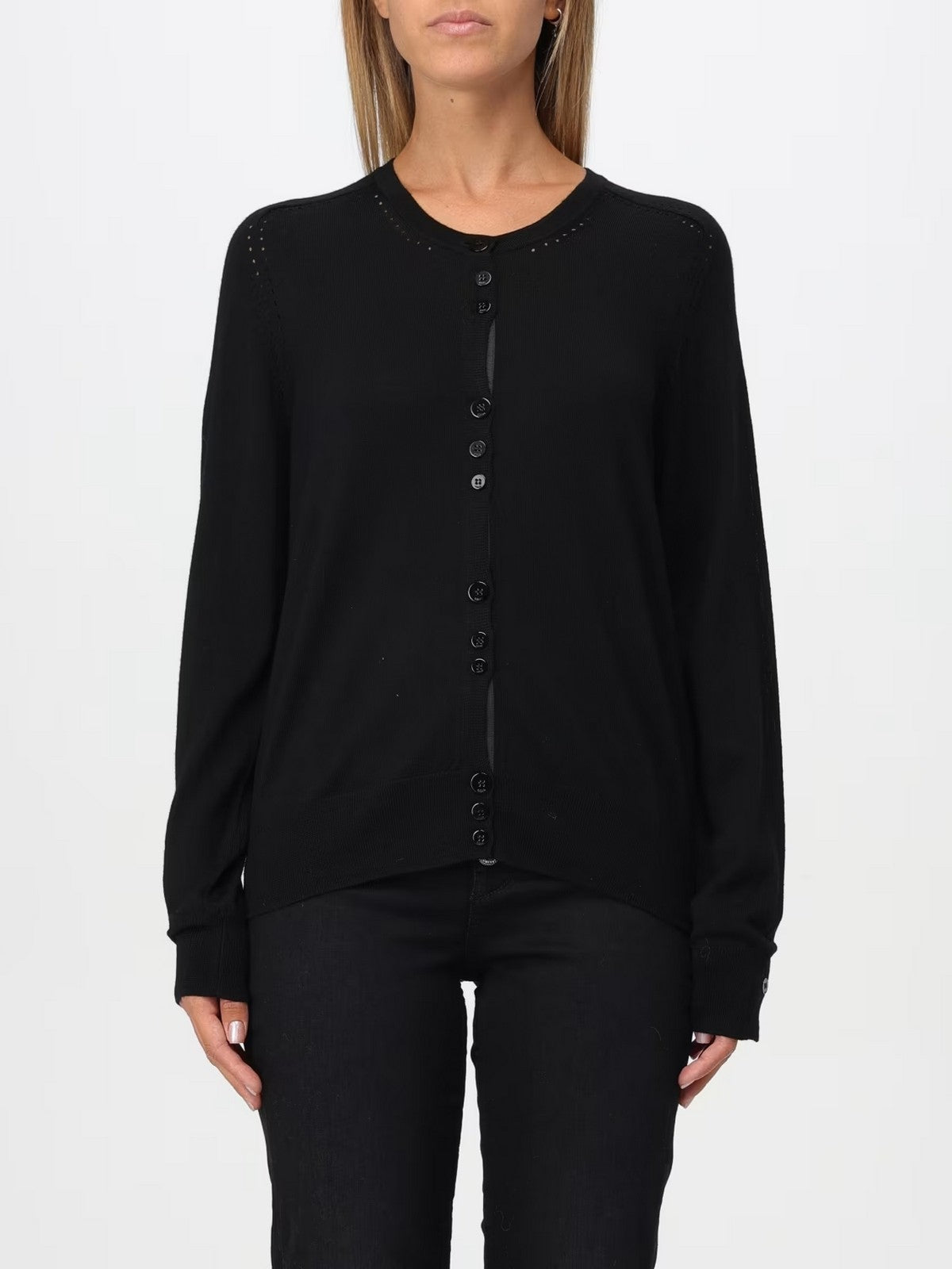 LIU JO BLACK Cardigan Donna CF4047MA82O 22222 Nero gioboutiqueweb