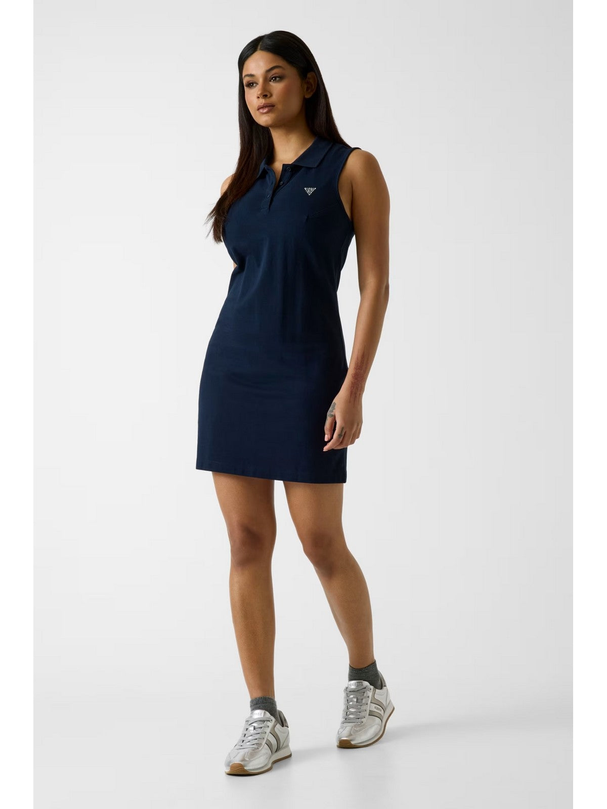 GUESS SPORT Abito Donna SILVY SS POLO DRESS V6GK09 K3152 A71W DARING OCEAN gioboutiqueweb