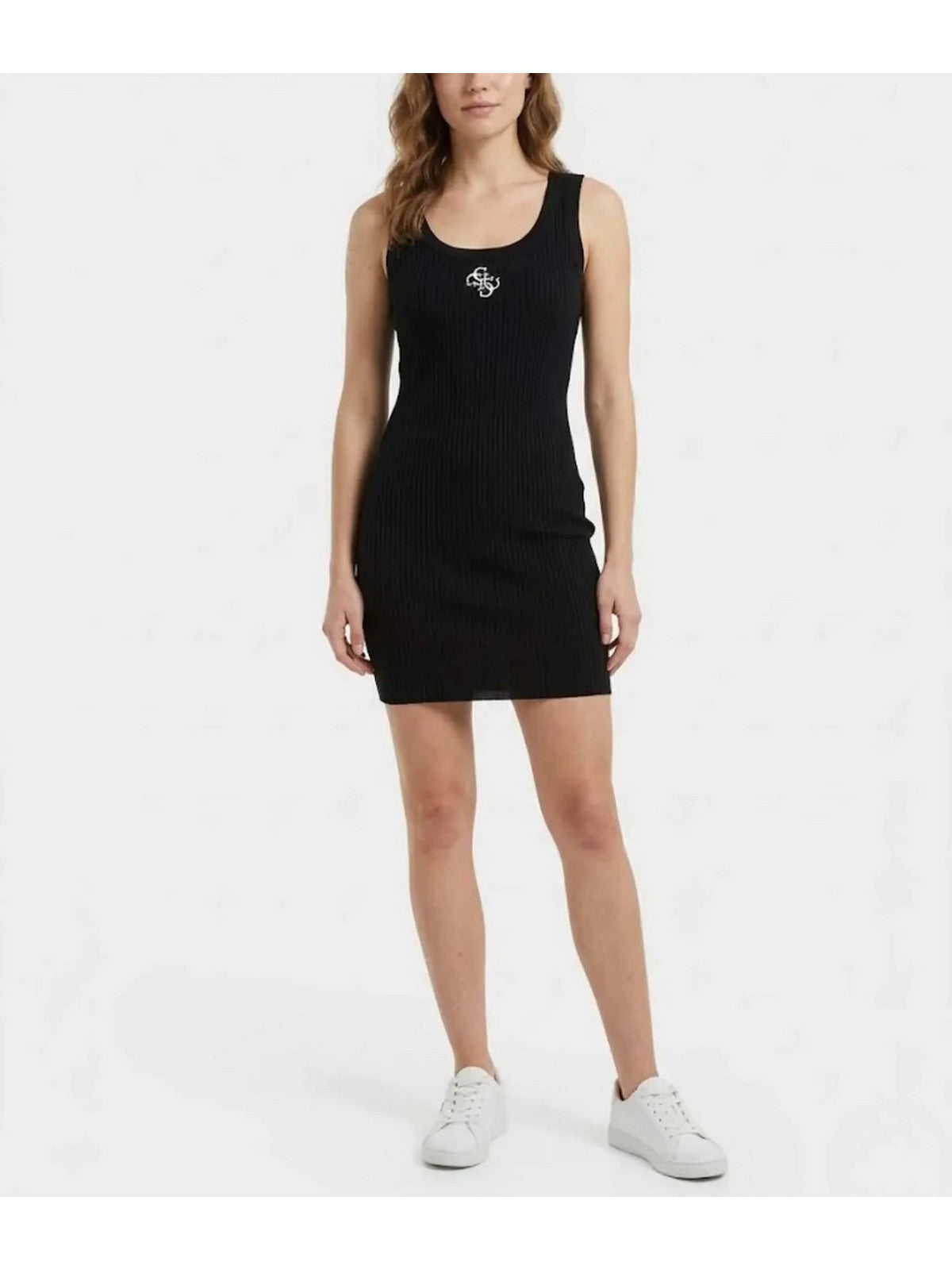 GUESS BEACHWEAR Abito Donna NIKI SHORT DRESS E6GK07 KG482 JBLK Jet Black A996 gioboutiqueweb