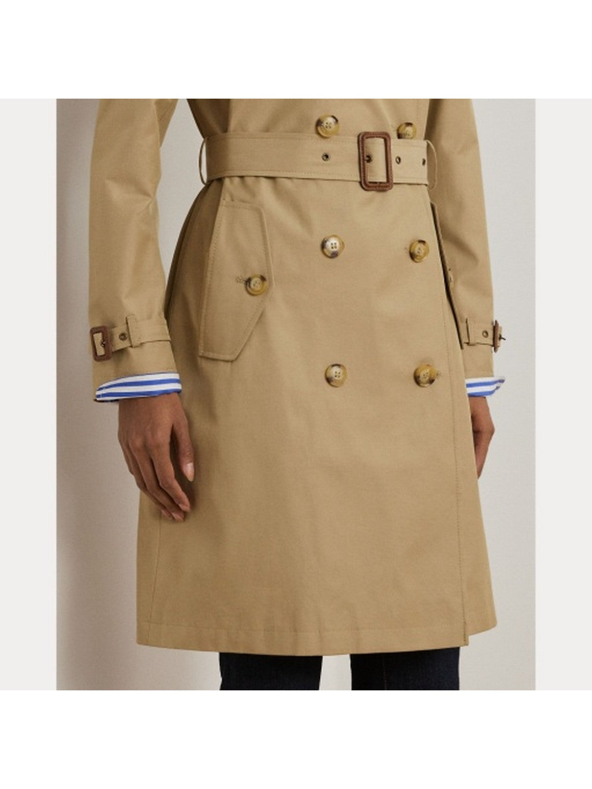 LAUREN RALPH LAUREN Trench Donna DB BLT RN38 297967122 002 BIRCH TAN gioboutiqueweb