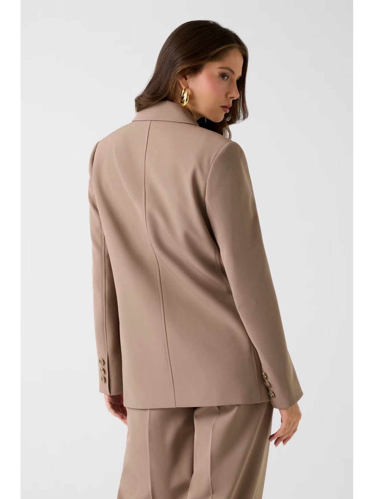GUESS Giacca Donna NAUSICA DOUBLE BREAST BLAZER W6RN44 WH9Y2 G1EC WALNUT SHELL
