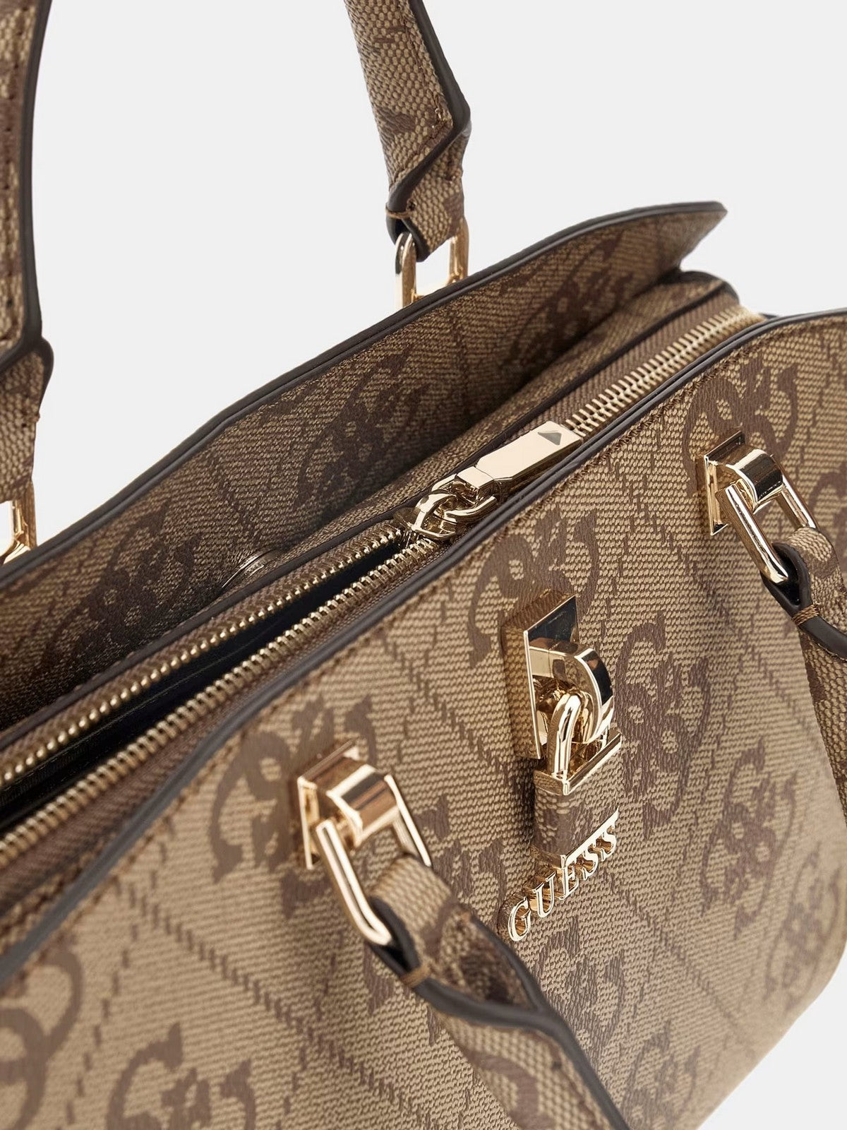 GUESS Borsa Donna QUEENSLAND LUXURY SATCHEL HWOS96 55060 LTL LATTE LOGO