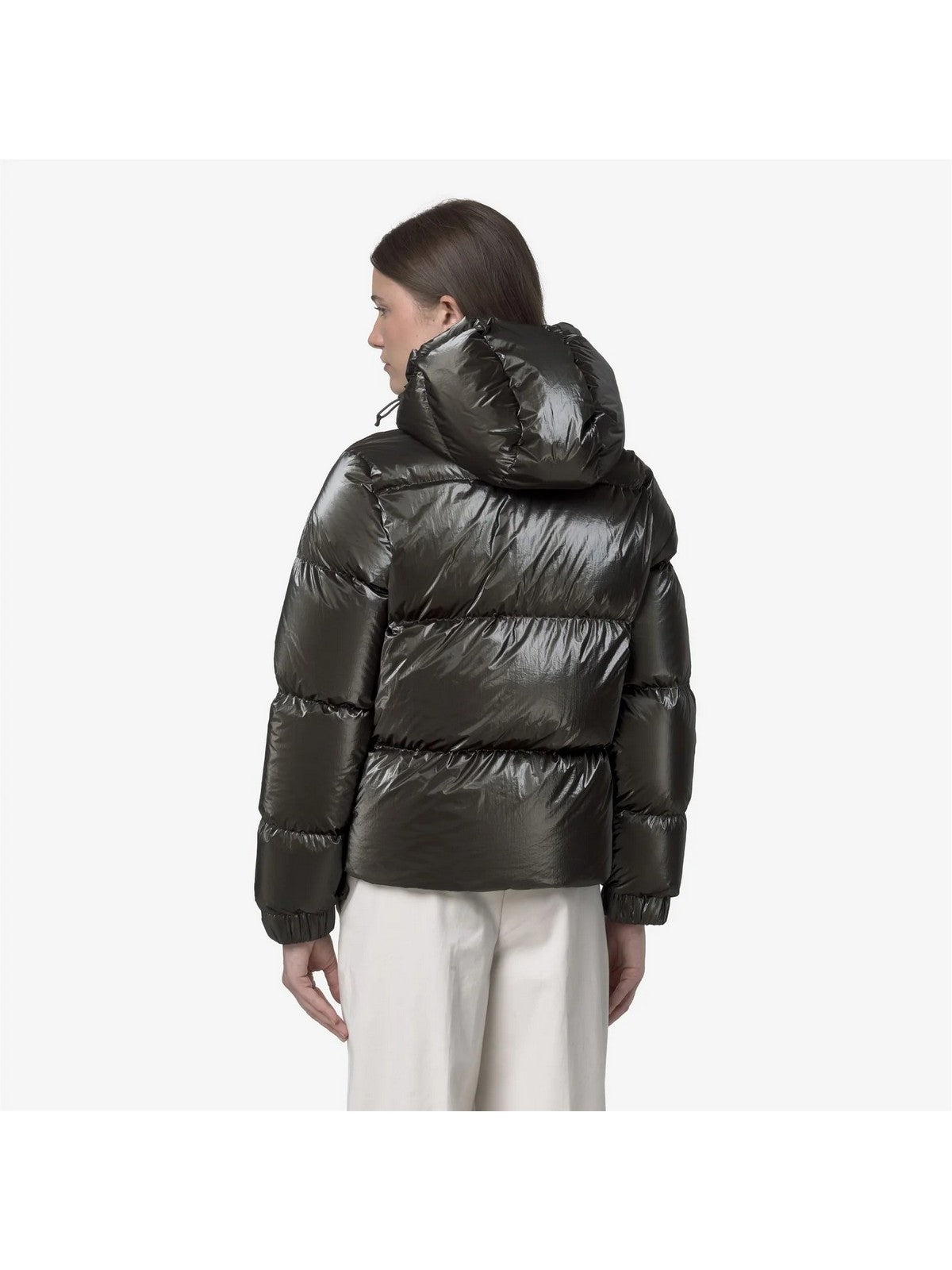 K-WAY Giubbino Donna LETHILLE THERMO PEARLY K7136MW B38 BLACK OLIVE COMBO