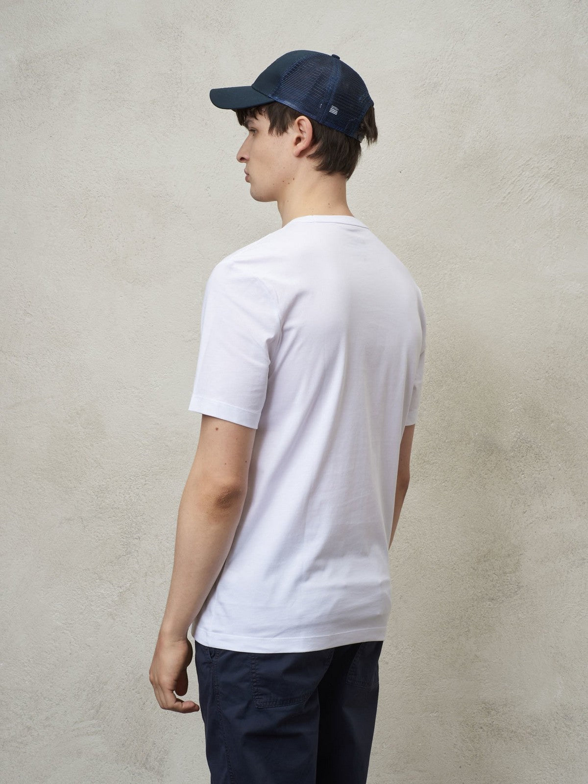 Blauer T-Shirt und Männerstange 24Sbluh02142 004547 100 Weiß