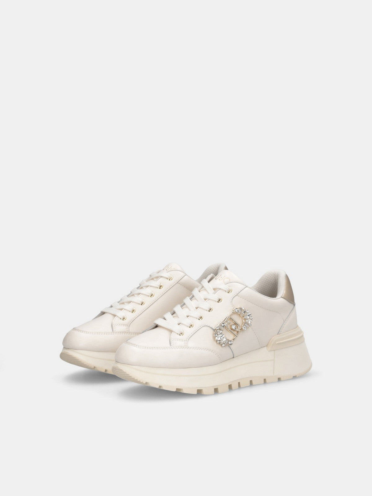 LIU JO Sneaker Donna AMAZING 41 BF5043PX026 S1874 METALLI MILK/LIGHT GOLD