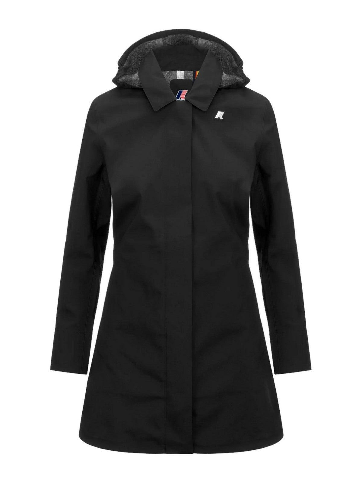 K-WAY Giubbino Donna Mathy Bonded Jersey V K7127JW USY Nero gioboutiqueweb