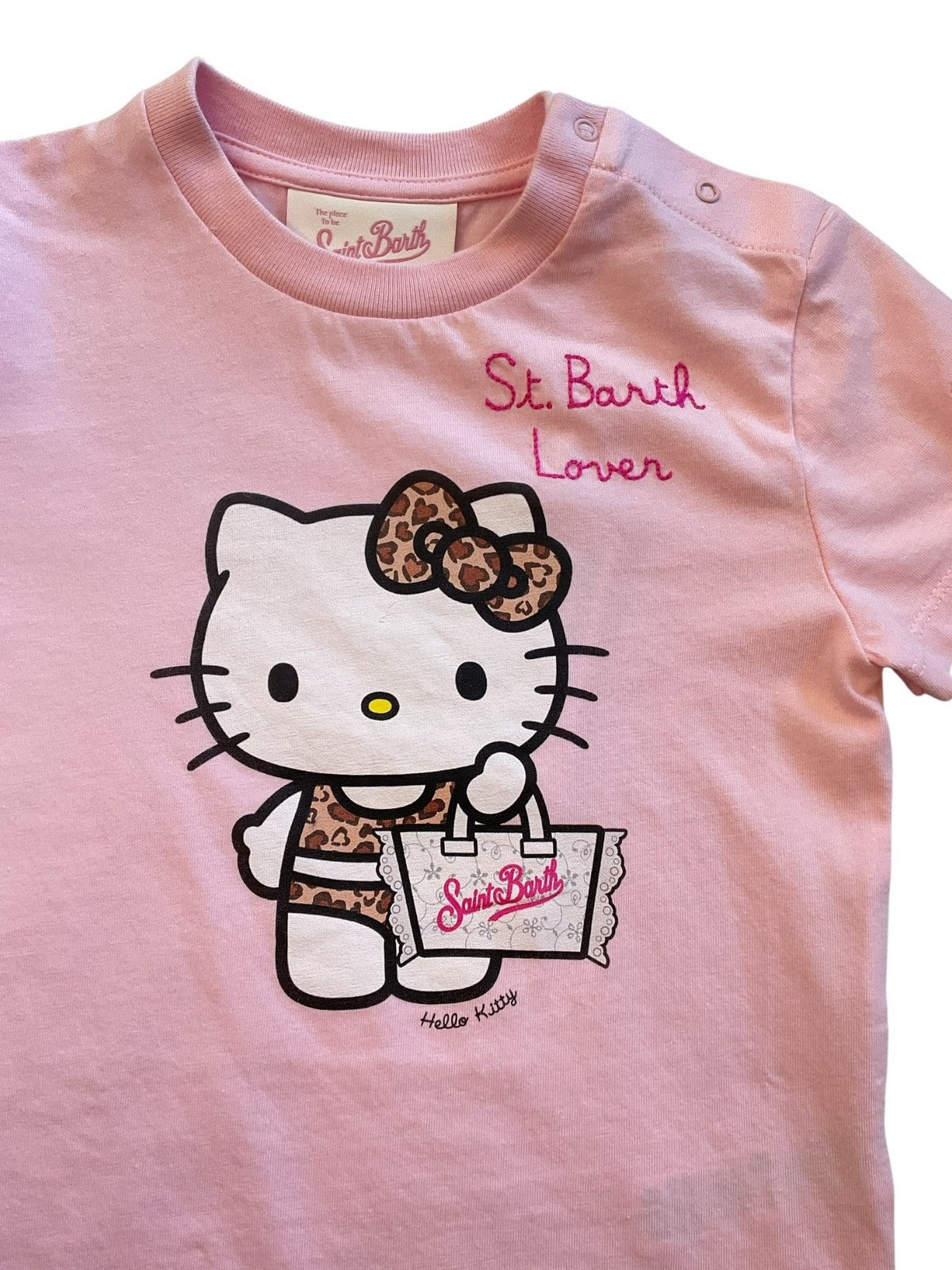 MC2 SAINT BARTH T-shirt Bambine e ragazze ELLY 02439L HELLO KITTY SB LOVER SANGALLO 20 EMB