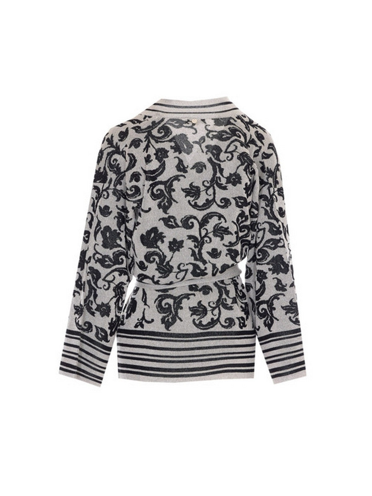 LIU JO WHITE Cardigan Donna WA6423MA587 P9564 Jacq.arab.white/blac gioboutiqueweb