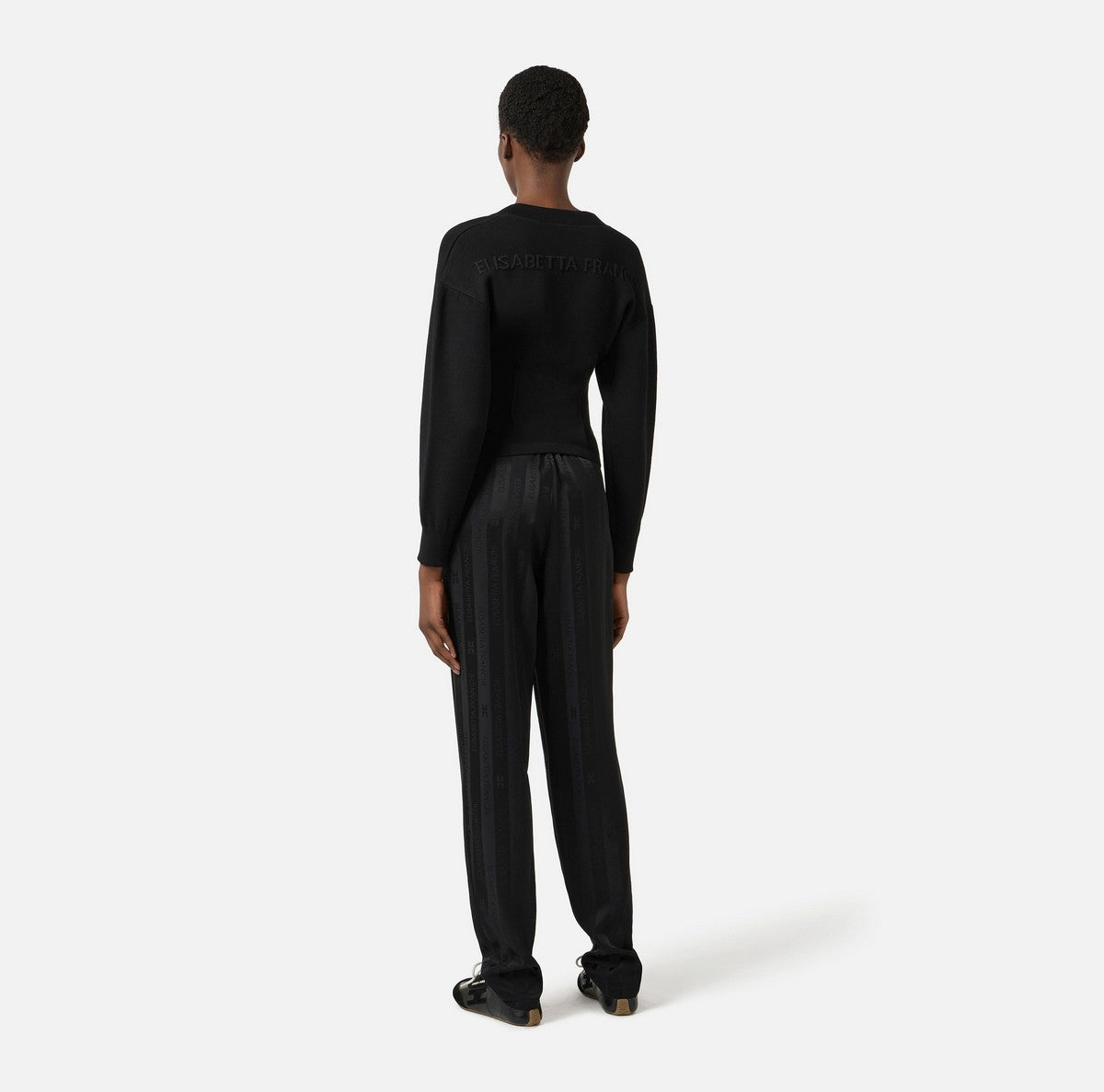 ELISABETTA FRANCHI Pantalone Donna PA15661E2 110 Nero gioboutiqueweb