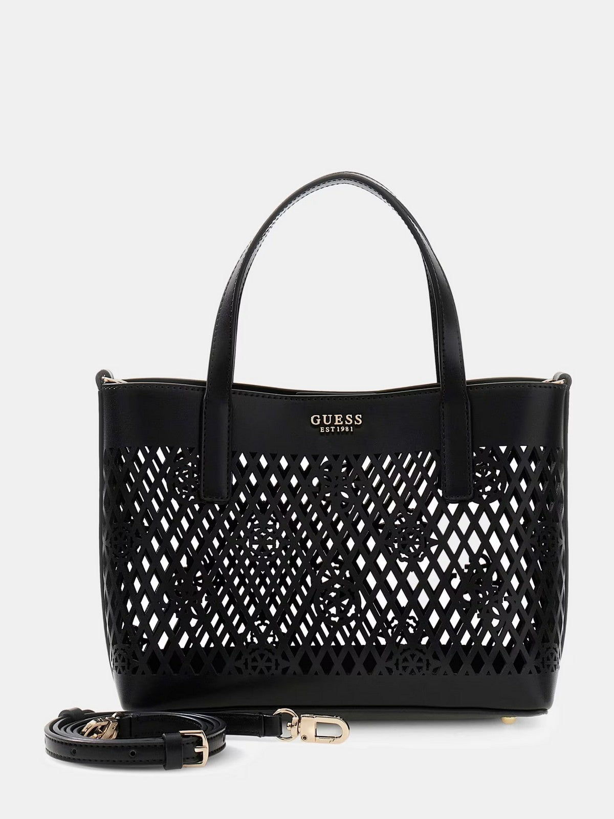 GUESS Borsa Donna LETTY 2 IN 1 MINI TOTE HWPG99 11750 BLA BLACK gioboutiqueweb