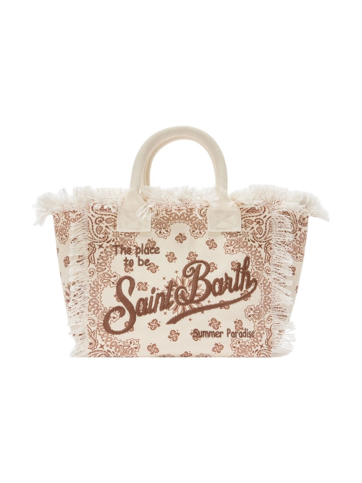 MC2 SAINT BARTH Borsa Donna COLETTE 02565L BANDANNA ROUND 10 EMB gioboutiqueweb