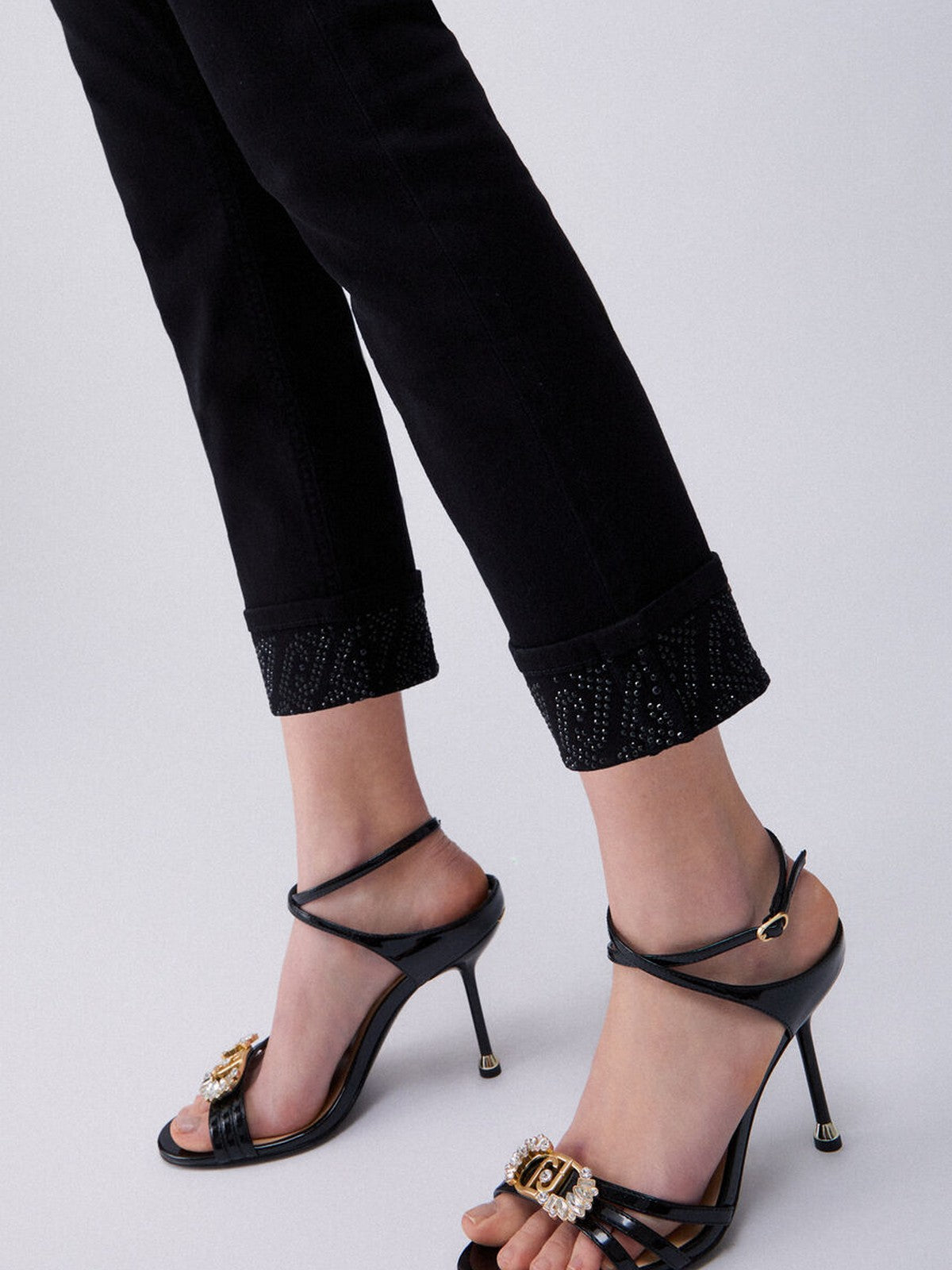 LIU JO BLUE DENIM Pantalone Donna UA6006T2594 22222 Nero gioboutiqueweb