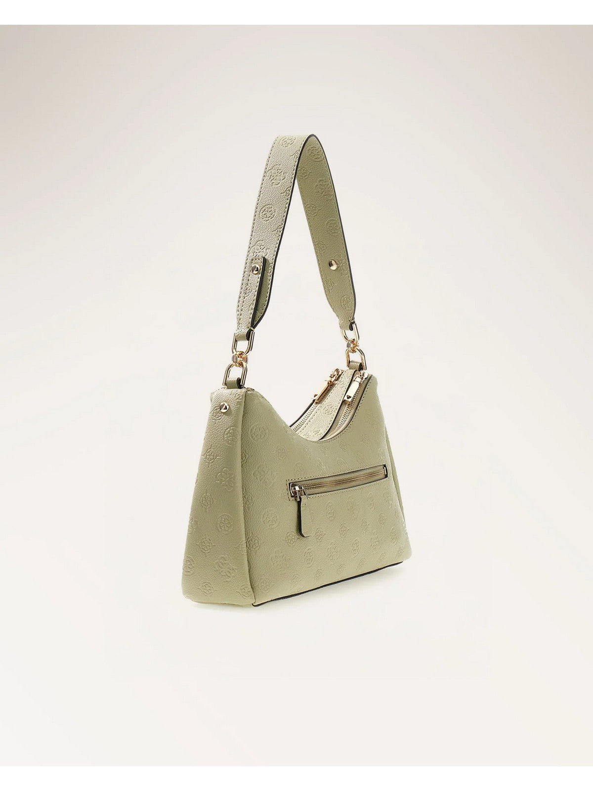 GUESS Borsa Donna ANISE DOUBLE ZIP SHOULDER BAG HWPD99 16180 SGO SAGE LOGO gioboutiqueweb