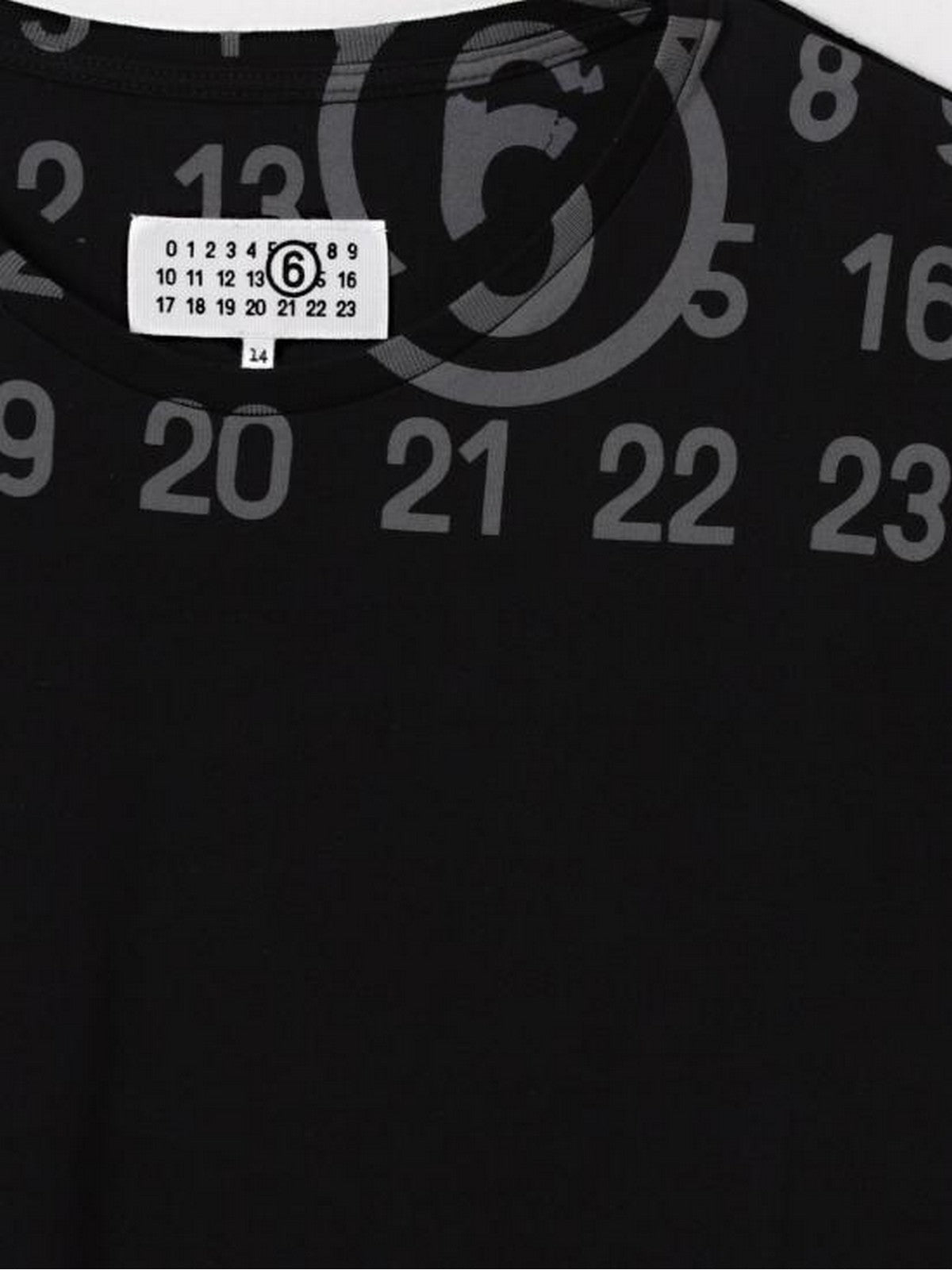 MM6 T-shirt Unisex bambino M61017 MM02Y M6900 BLACK