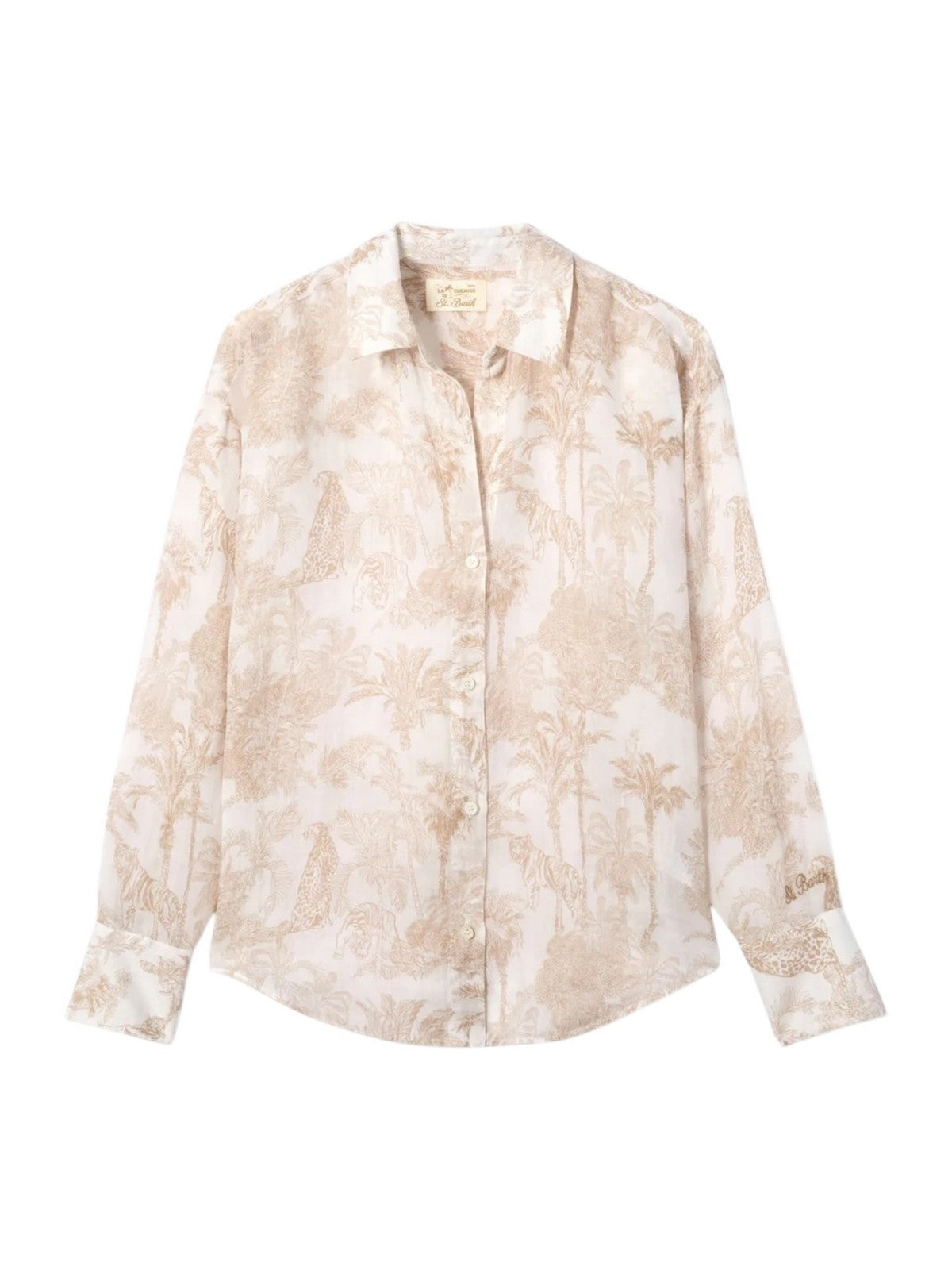 MC2 SAINT BARTH Camicia Donna CRISTAL 01087L RAMIE JUNGLE OCEANIA 0119 gioboutiqueweb