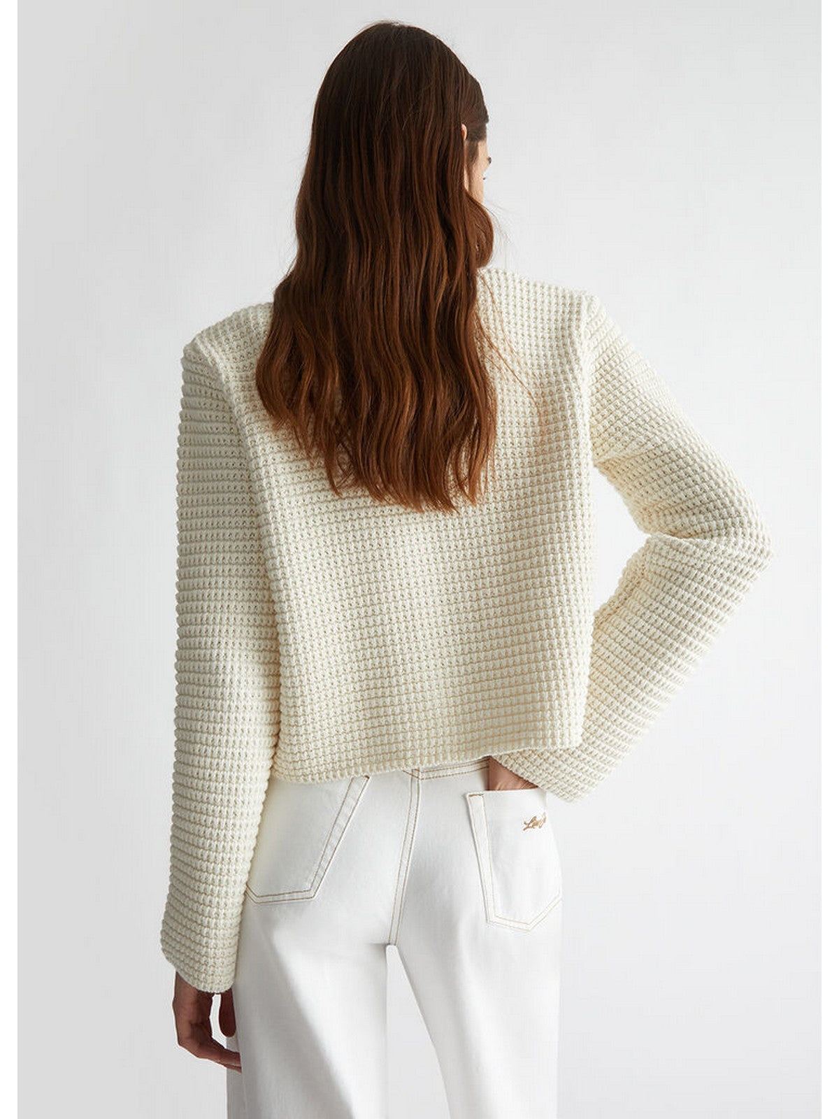 LIU JO WHITE Cardigan Donna WF4443MS016 10701 Bianco gioboutiqueweb