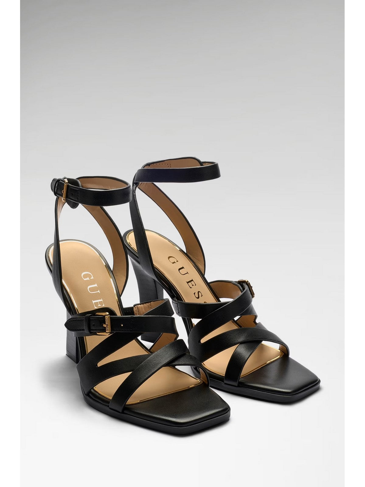 GUESS Sandalo Donna RADELA FLJRAD LEA03 BLACK BLACK