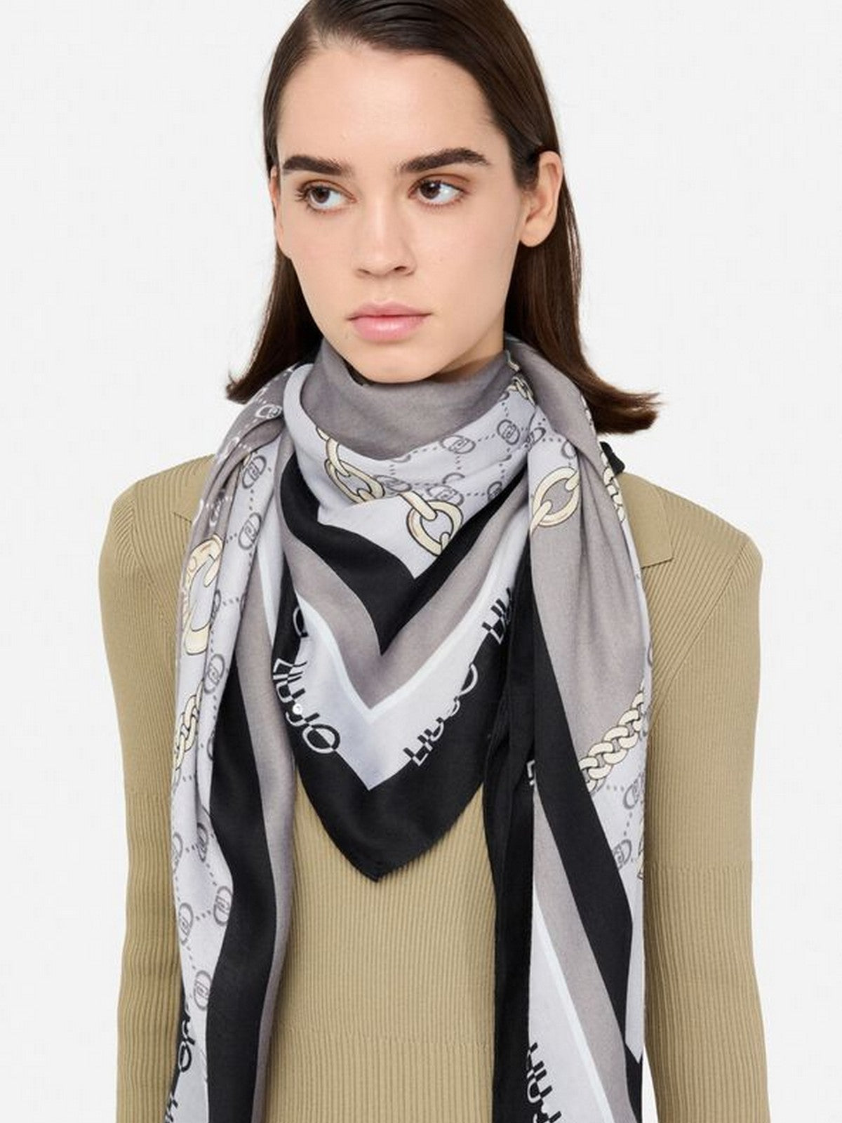 LIU JO SOFT Foulard Donna 2F5067T0300 22222 Nero