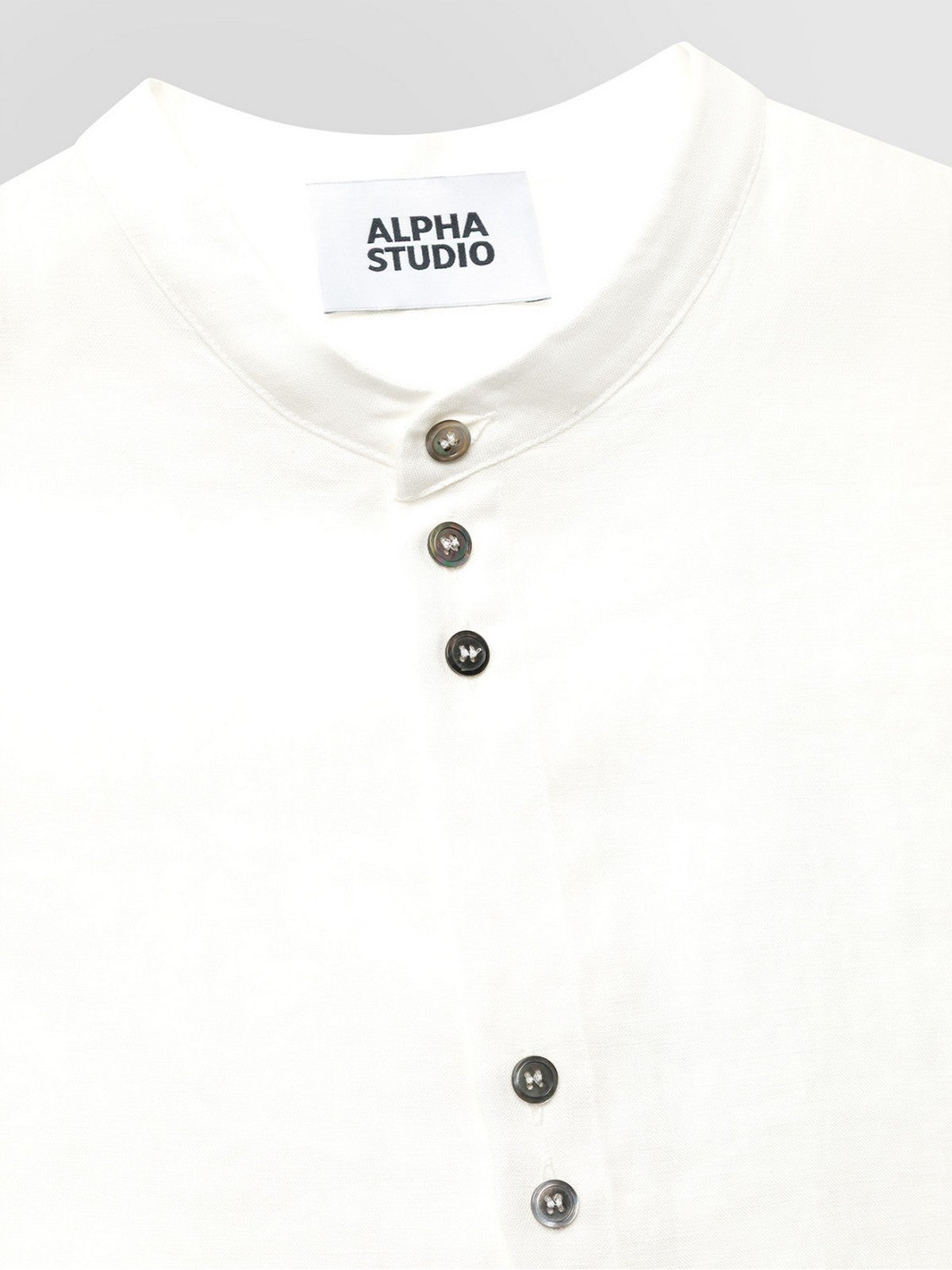 ALPHA STUDIO Camicia Uomo AU-5371L 1003 LATTE