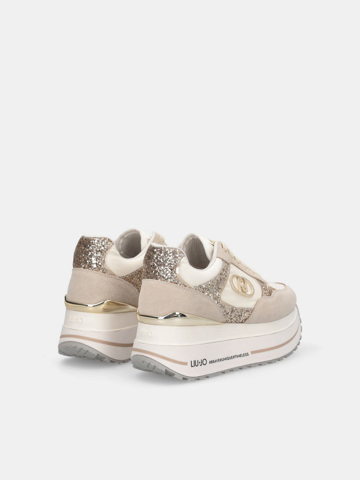 LIU JO Sneaker Donna LIU JO MAXI WONDER PLUS 01 BF5011PX078 S3834 ROPE/MILK gioboutiqueweb