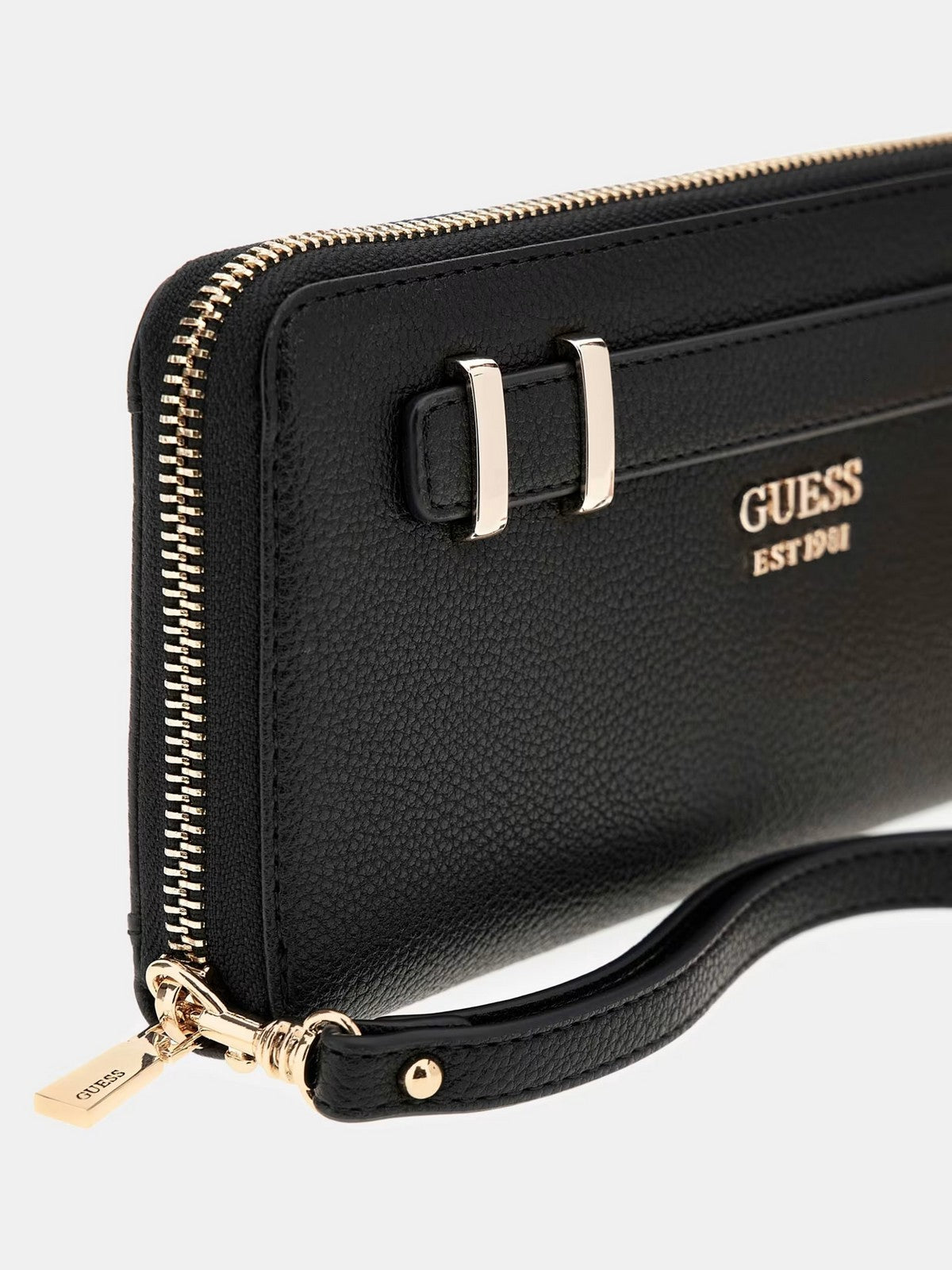 GUESS Portafoglio Donna GREGORIA SLG LARGE ZIP AROUND SWBG85 46146 BLA BLACK