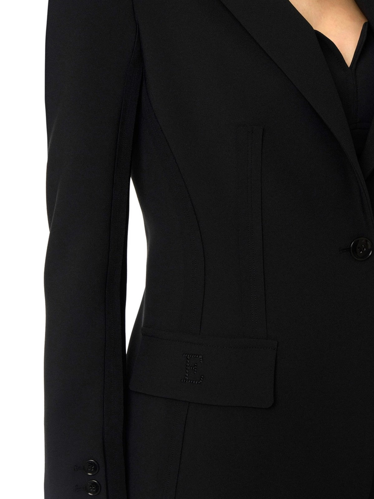 ELISABETTA FRANCHI Giacca Donna GI21661E2 110 Nero gioboutiqueweb