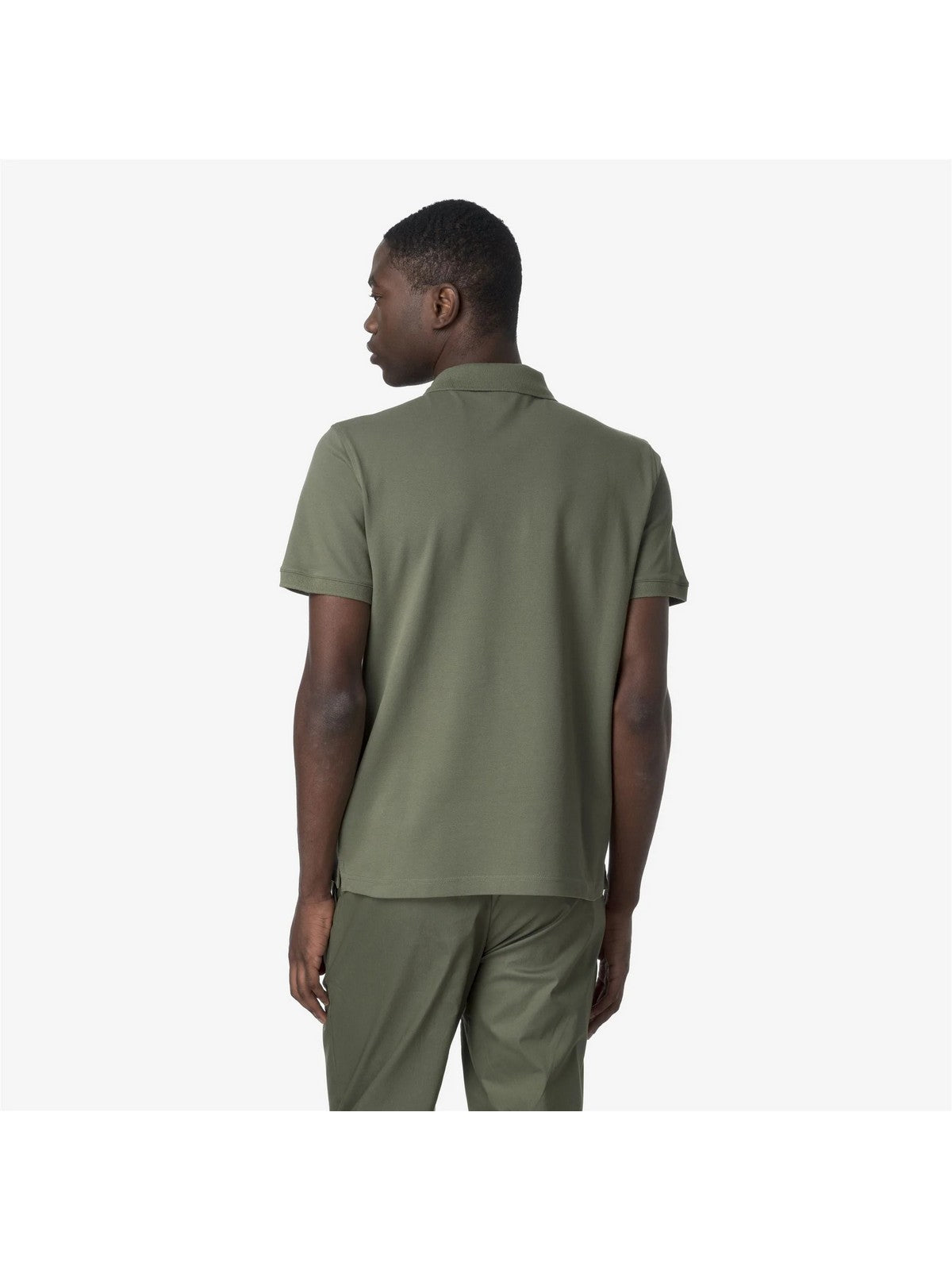 K-WAY Polo Uomo AMEDEE PIQUE K5127BW V15 Green Lichen gioboutiqueweb