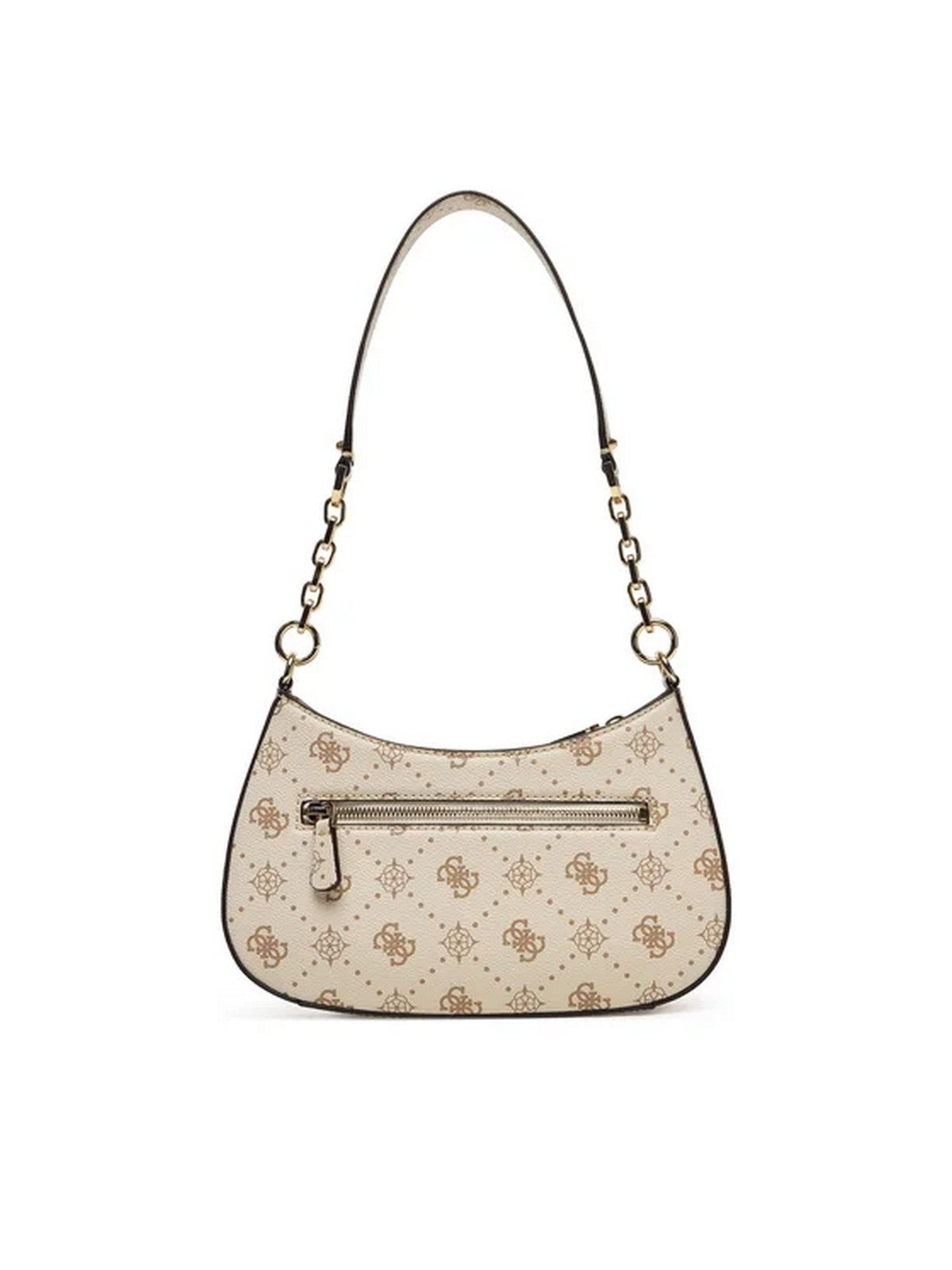 GUESS Borsa Donna CARRIE LOGO TOP ZIP SHLDR BAG HWGP98 98180 VNO VANILLA LOGO gioboutiqueweb