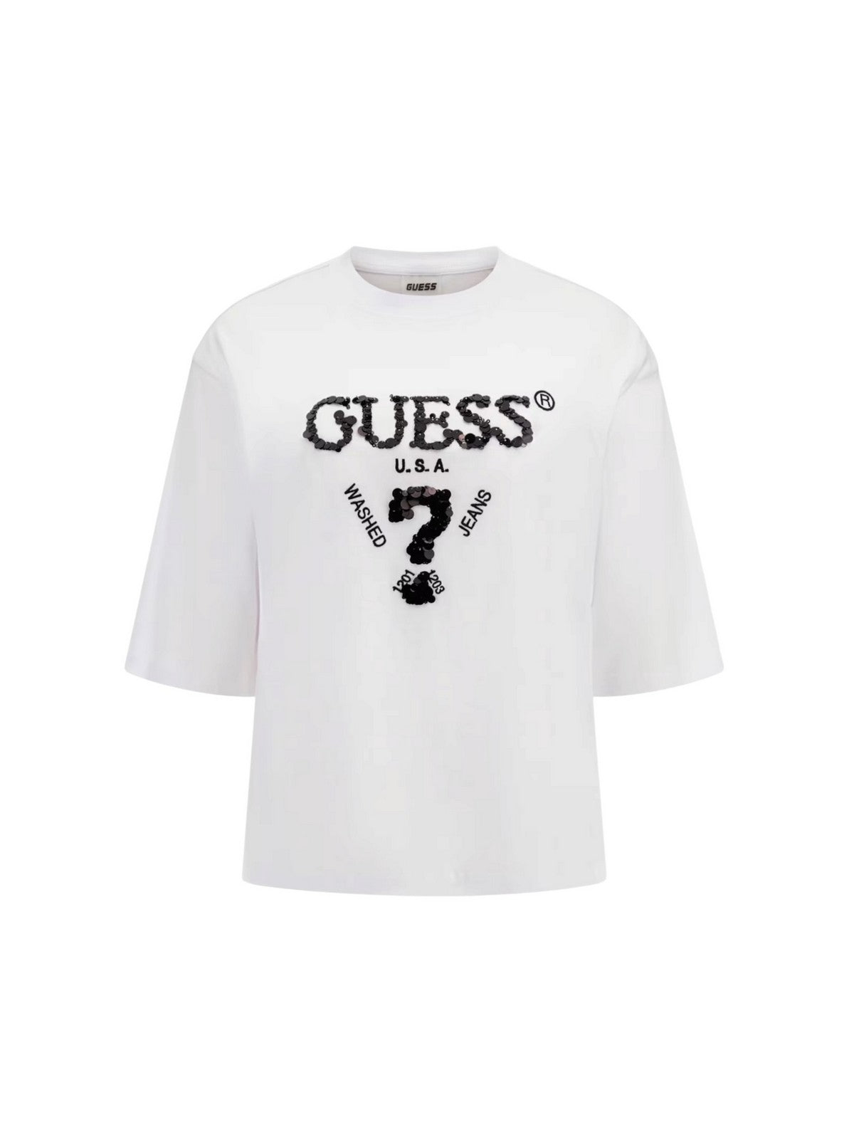 GUESS SPORT T-shirt Donna AURELIE BOXY TEE V4YI06 I3Z14 G011 PURE WHITE gioboutiqueweb
