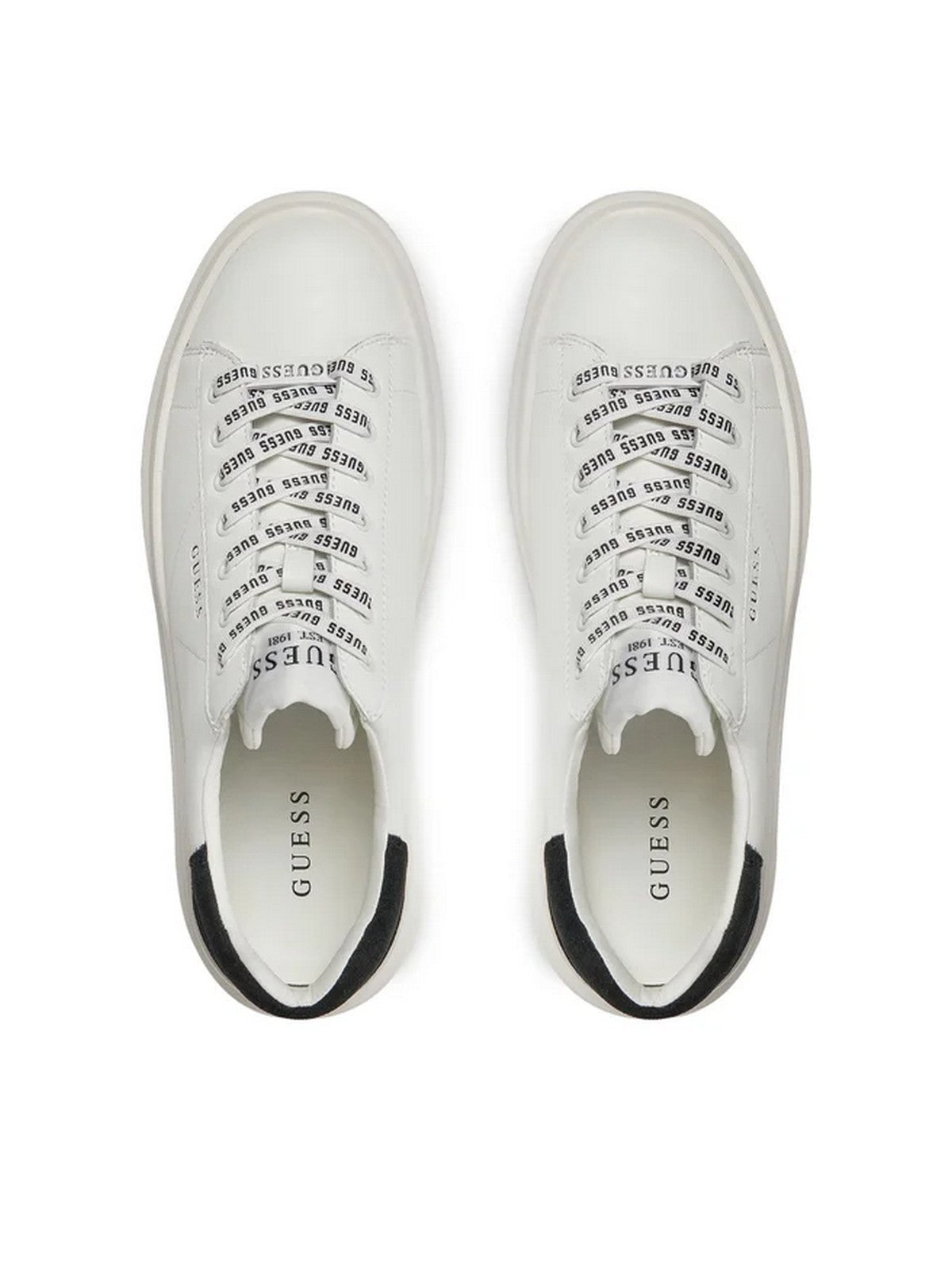 GUESS Sneaker Donna Elbina FLPVIB SUE12 WHIBK Bianco gioboutiqueweb