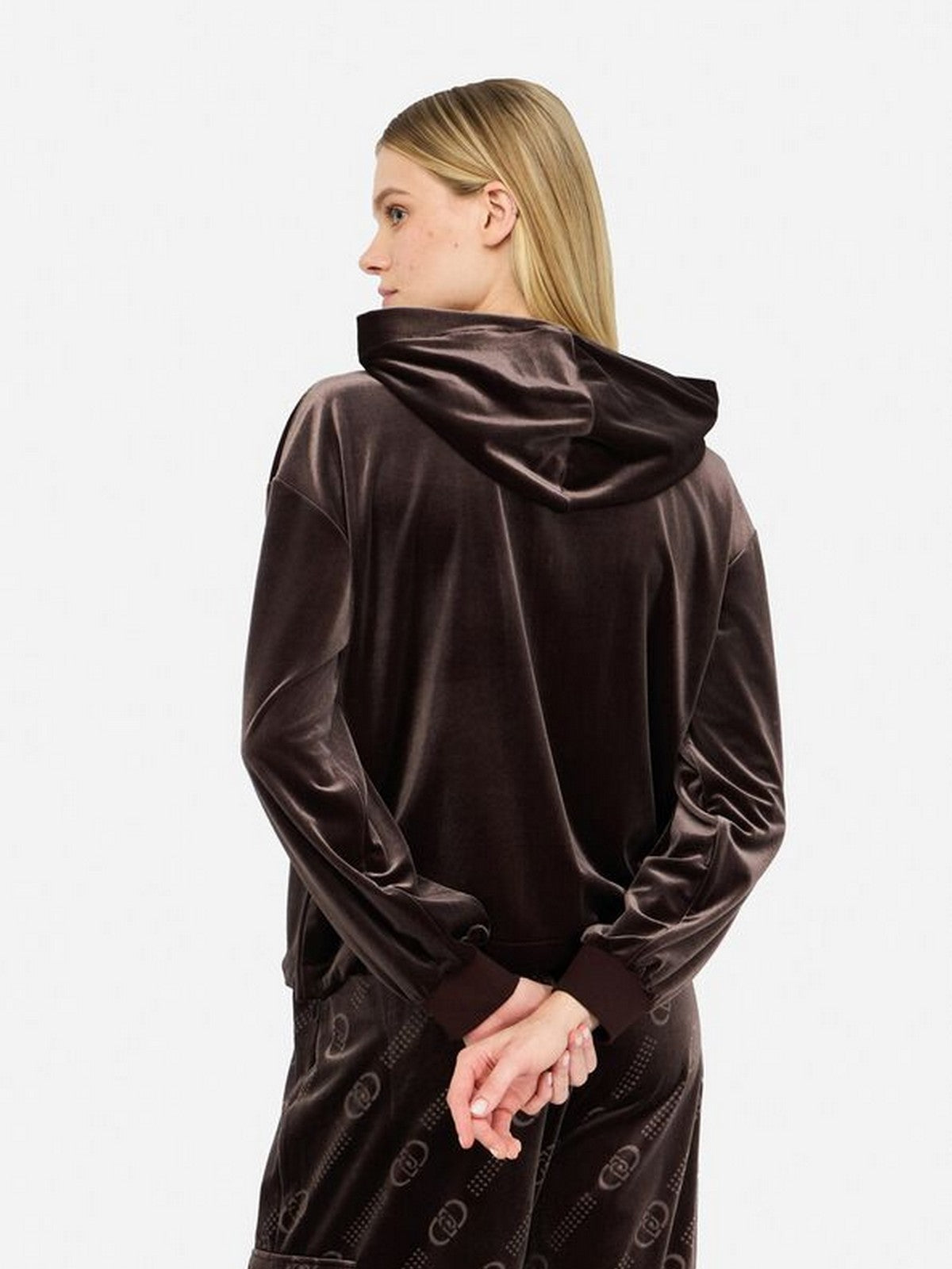 LIU JO SPORT Felpa Donna TF5108J4955 90915 CIOCCOLATO