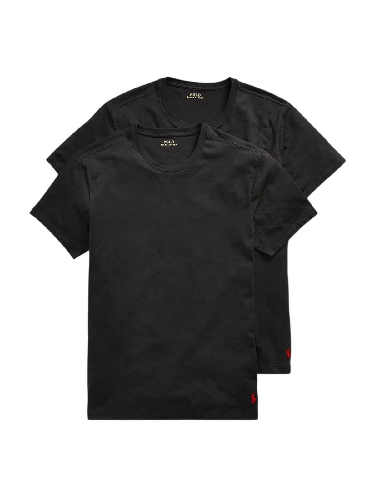 POLO RALPH LAUREN T-shirt Uomo CLASSIC-2 PACK-CREW UNDERSHIRT 714835960 001 2PK POLO BLACK/POLO BLACK gioboutiqueweb
