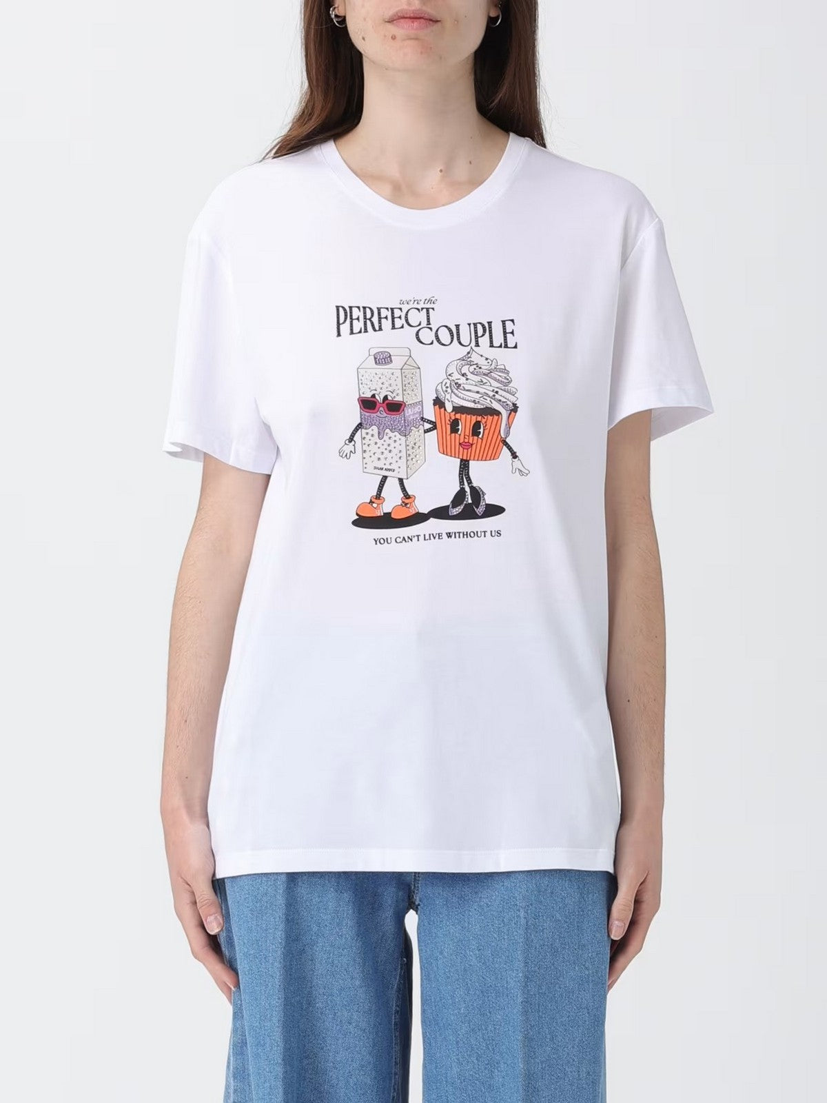 LIU JO WHITE T-shirt Donna WA6163JS904 P9268 Bco perfect couple gioboutiqueweb